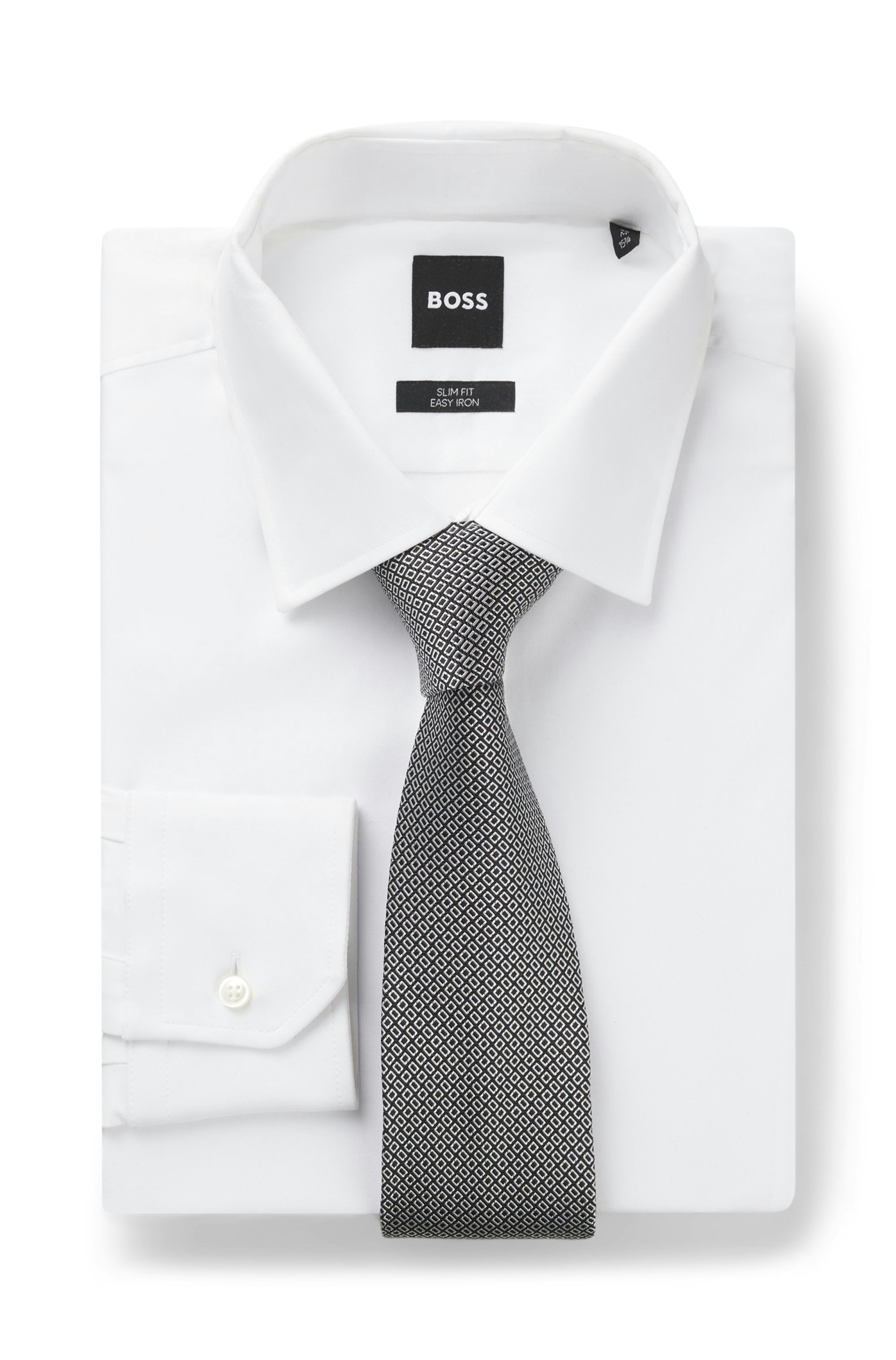 BOSS Krawatte »H-Tie 7,5 cm« mit Jacquard-Struktur