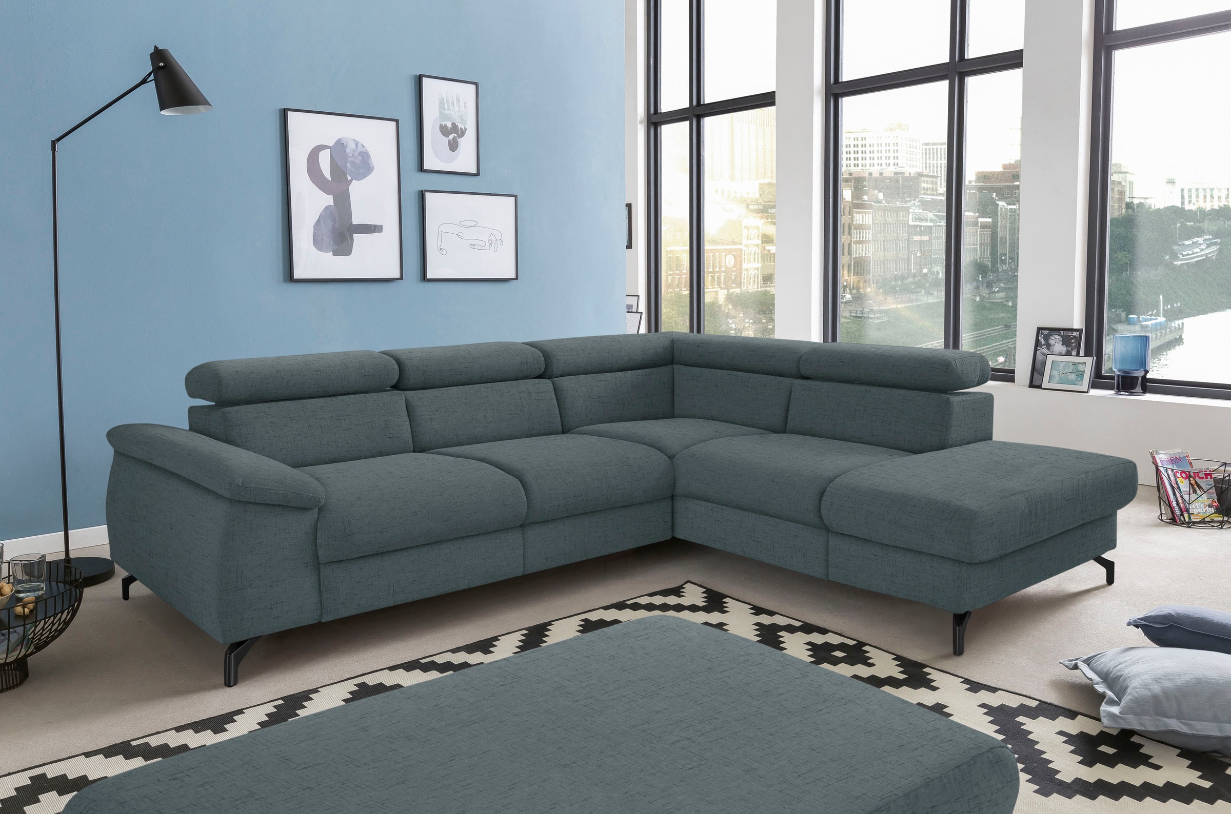 Image of COTTA Ecksofa "Kitty L-Form, B: 249 cm" mit Kopfteilverstellung, optional Bettfunktion & Bettkasten
