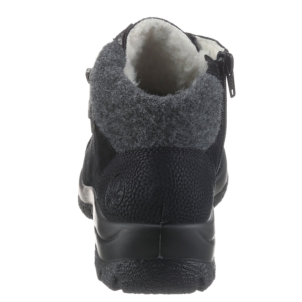 Rieker Winterboots, mit Schaftabschluss aus Filz und Rieker TEX