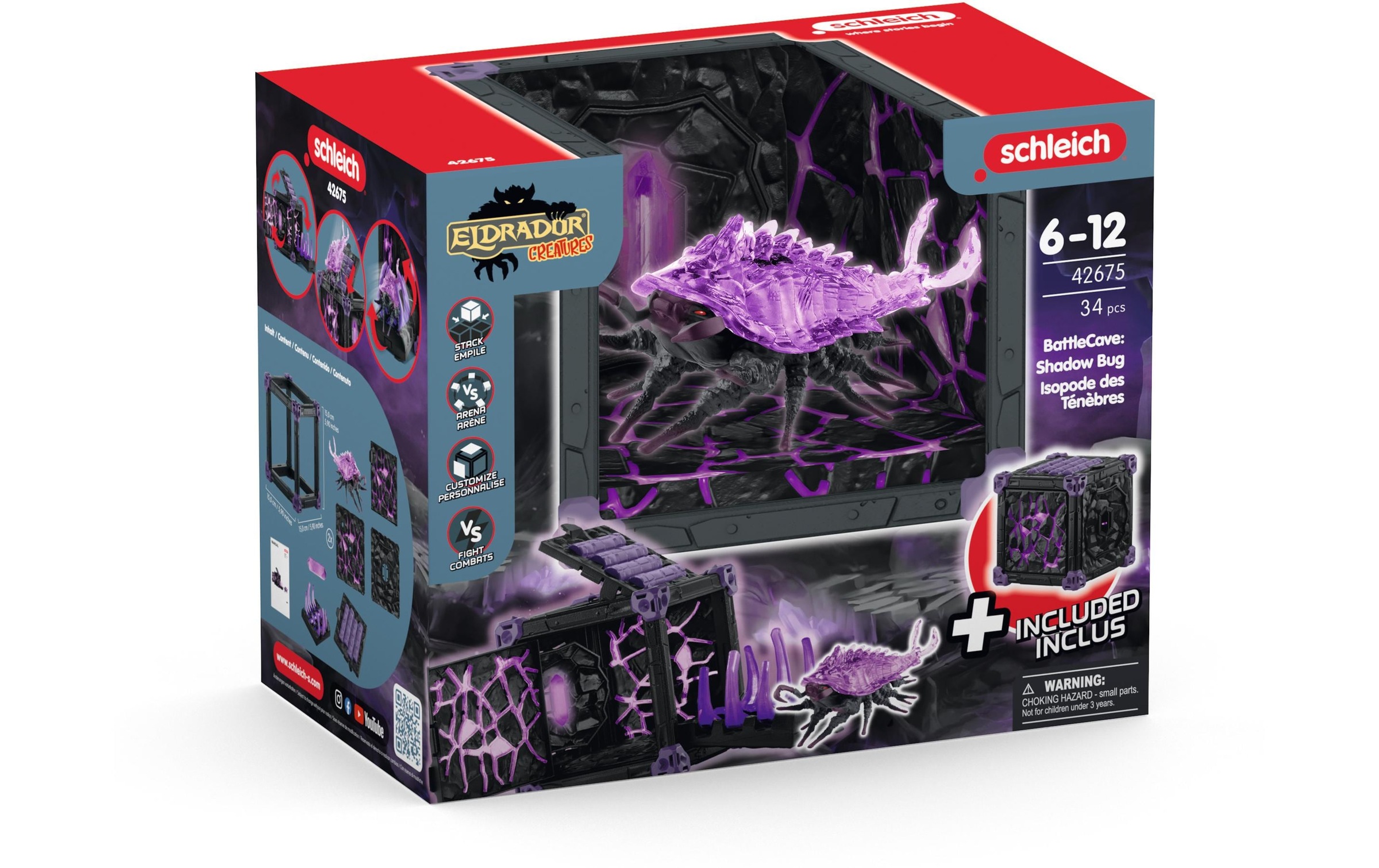 Schleich® Spielfigur »BattleCave Schattenassel«
