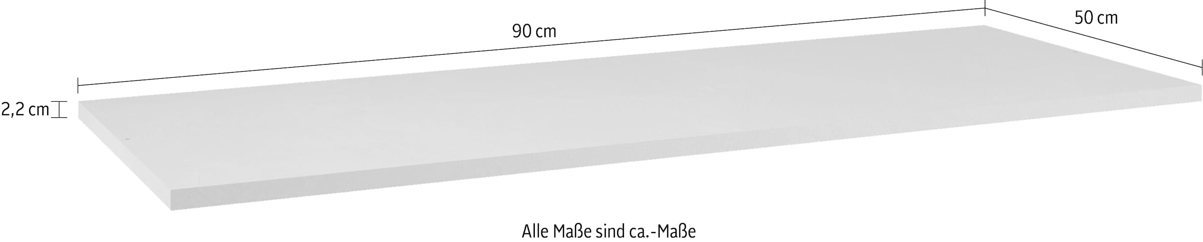 INOSIGN Einlegeboden »Jupiter - Steingrau (1 St.), nur mit Inneneinteilung montierbar« Stabil, Breite 90 cm, passend für Schwebetürenschrank 275x240 cm