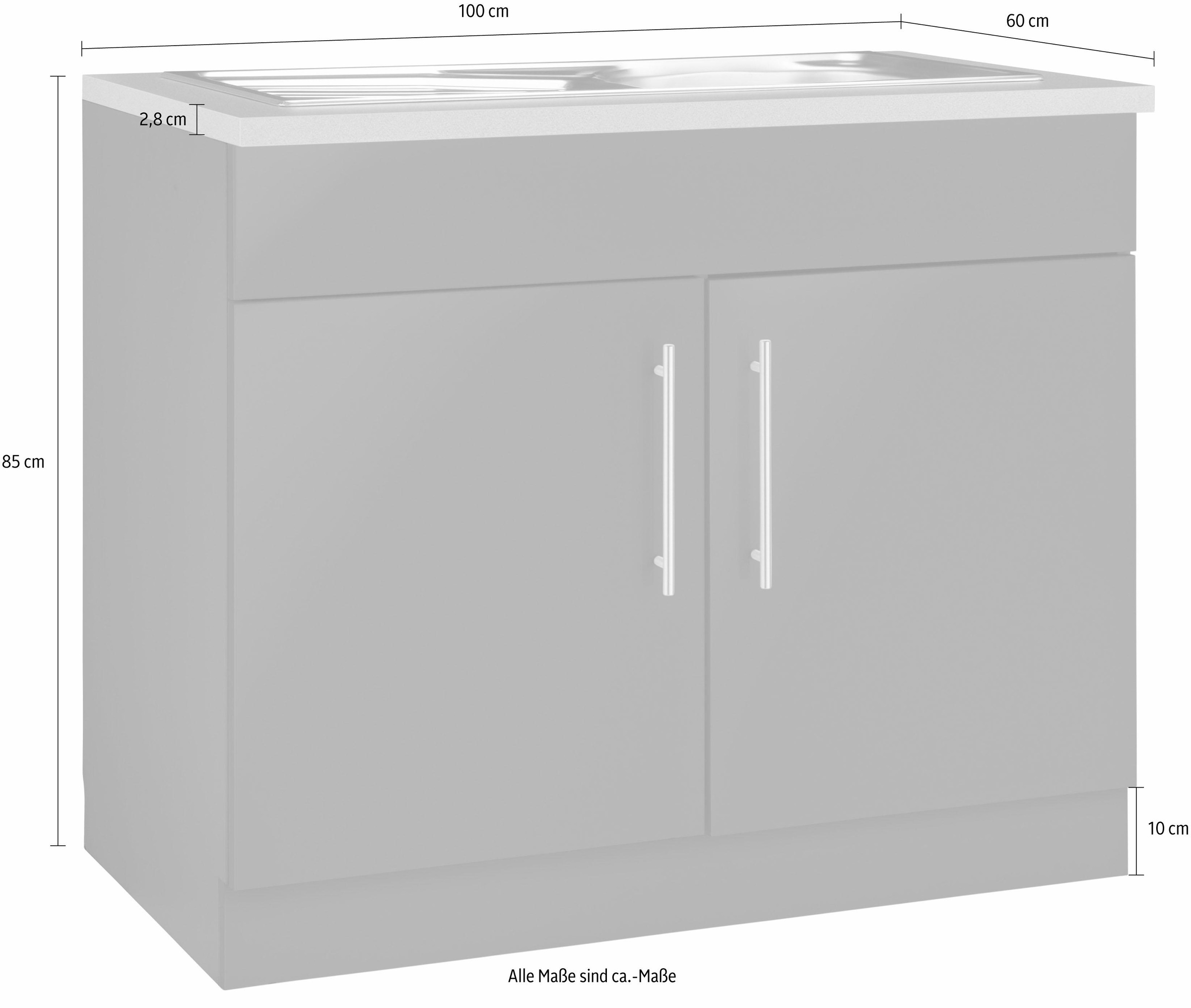 wiho Küchen Spülenschrank »Cali«, kaufen cm 100 breit bequem