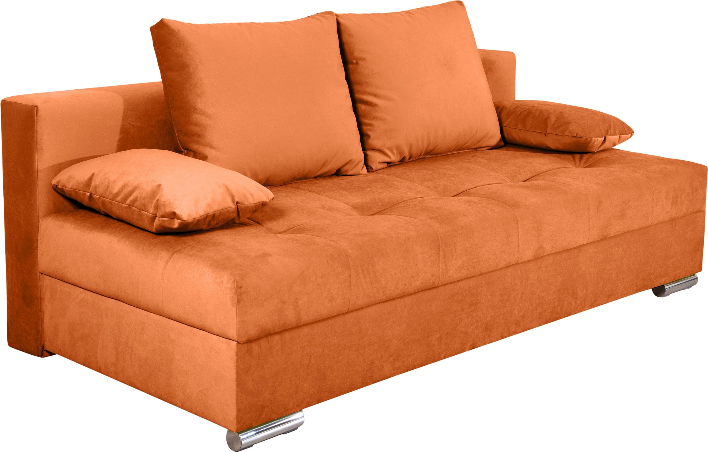 COLLECTION AB Schlafsofa »Tania mit Bettfunktion und Bettkasten« komfortabler Sitzkomfort: Federkern-Polsterung, inklusive Rückenkissen