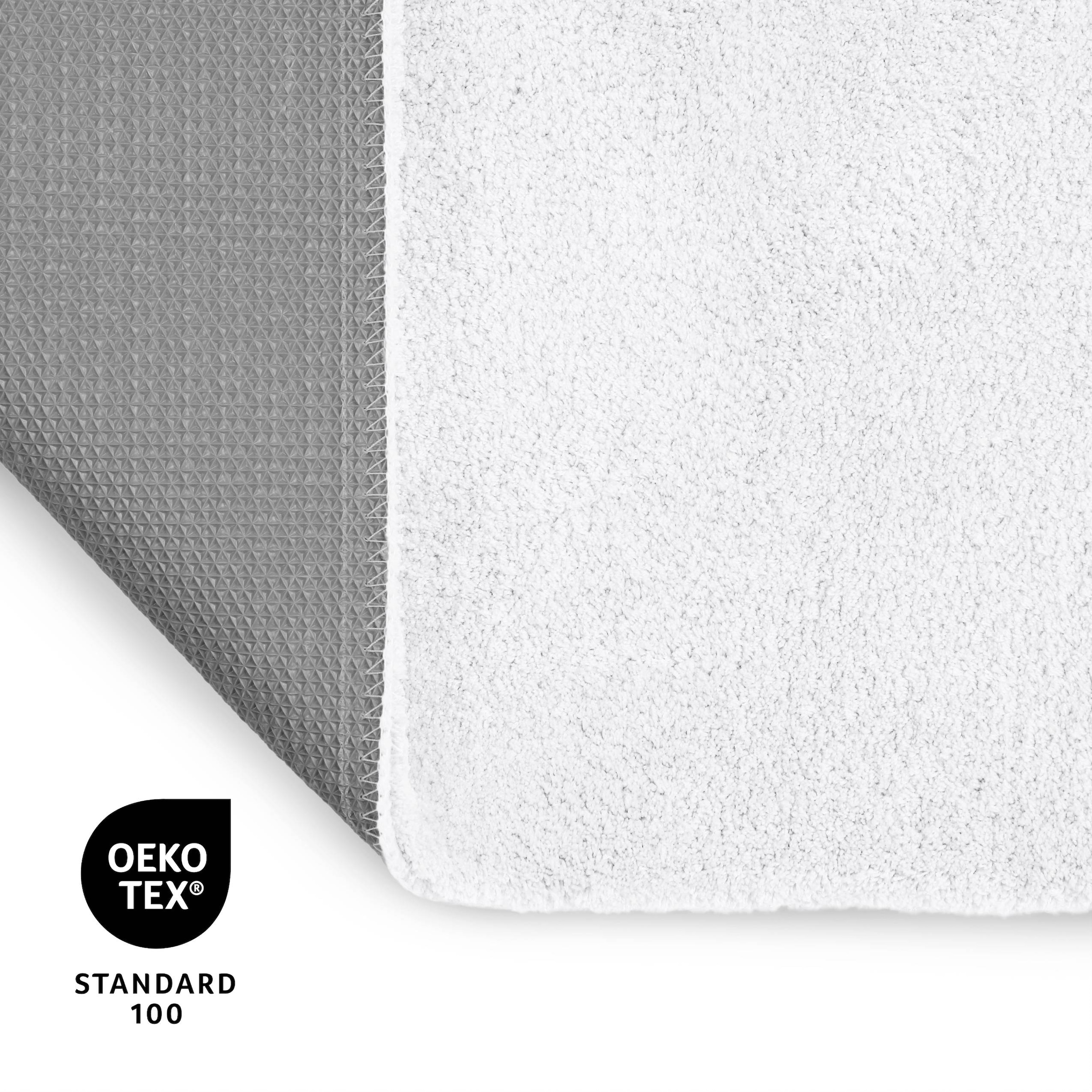GOODproduct Badematte »Neele« Höhe 20 mm rutschhemmend beschichtet schnell trocknend Badteppich, getuftet, modern, Uni, antirutsch, flauschig, Hochflor