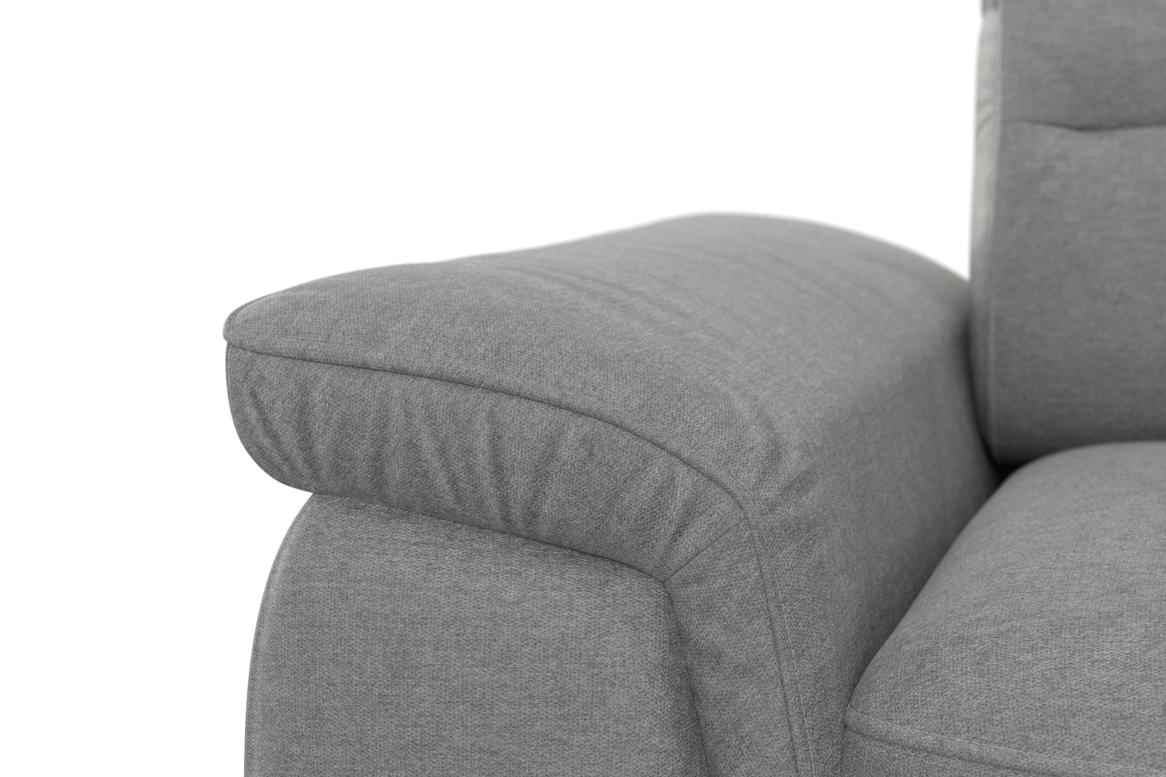 sit&more Ecksofa »Sinatra L-Form«, optinal mit Kopfteilverstellung und Armteilfunktion, Metallfüsse