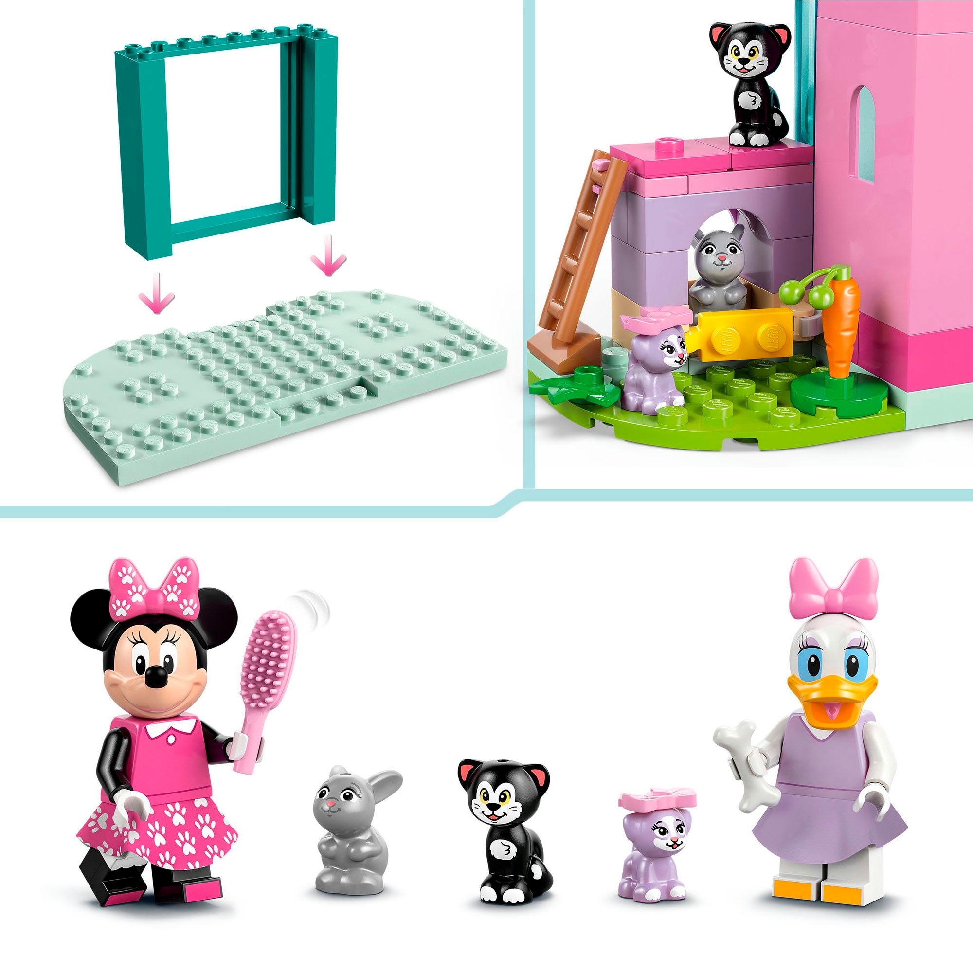 LEGO® Konstruktionsspielsteine »Minnies Tierhotel (43274), LEGO Disney Classic« Made in Europe