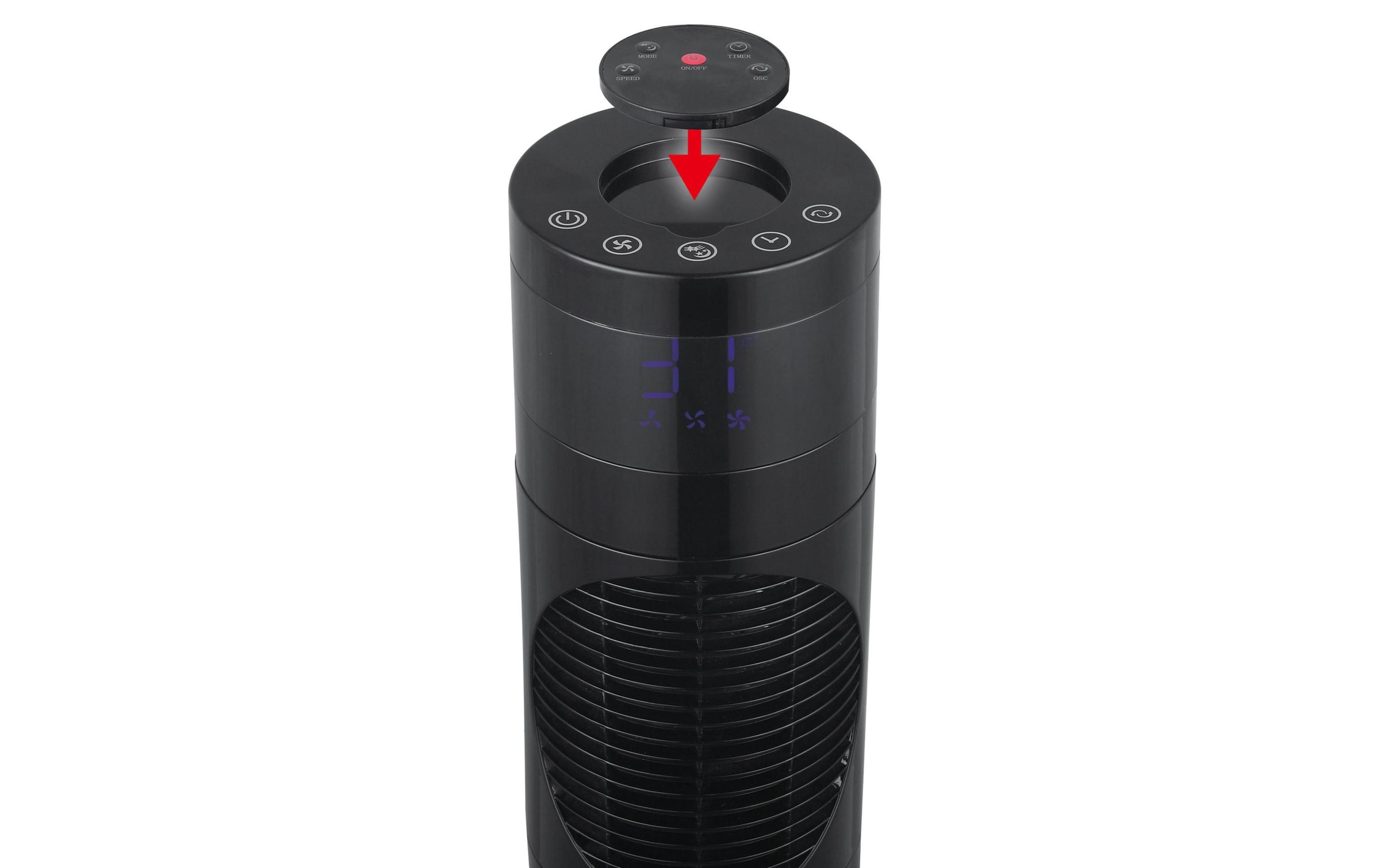 Sonnenkönig Turmventilator »Dolmen 3 Schwarz«