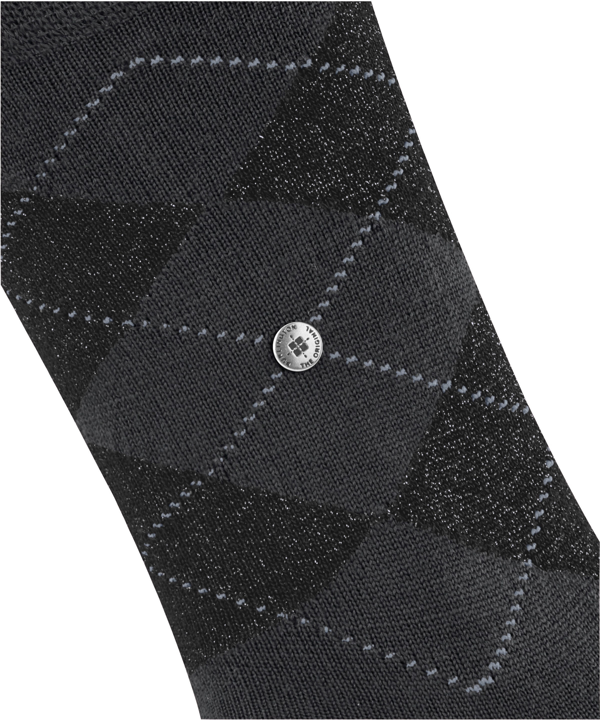 Burlington Chaussettes »Marylebone Glitter« Taille unique 36-41, motif argyle, fils lurex, chaud