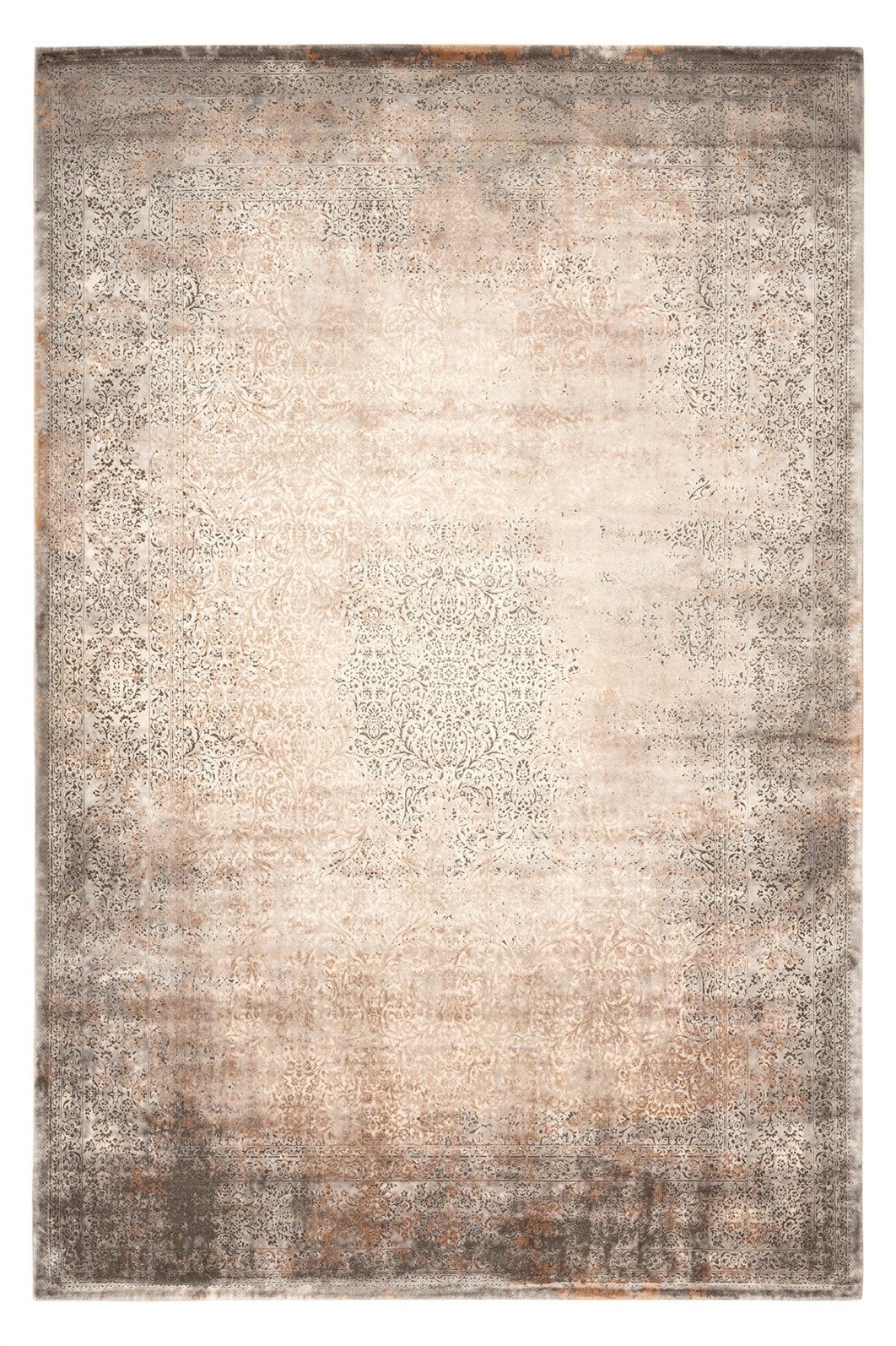 Image of Kayoom Teppich "Gem 964" rechteckig 15 mm Höhe Kurzflor, Vintage, Modernes Muster, Viskose, Fussbodenheizungsgeeignet