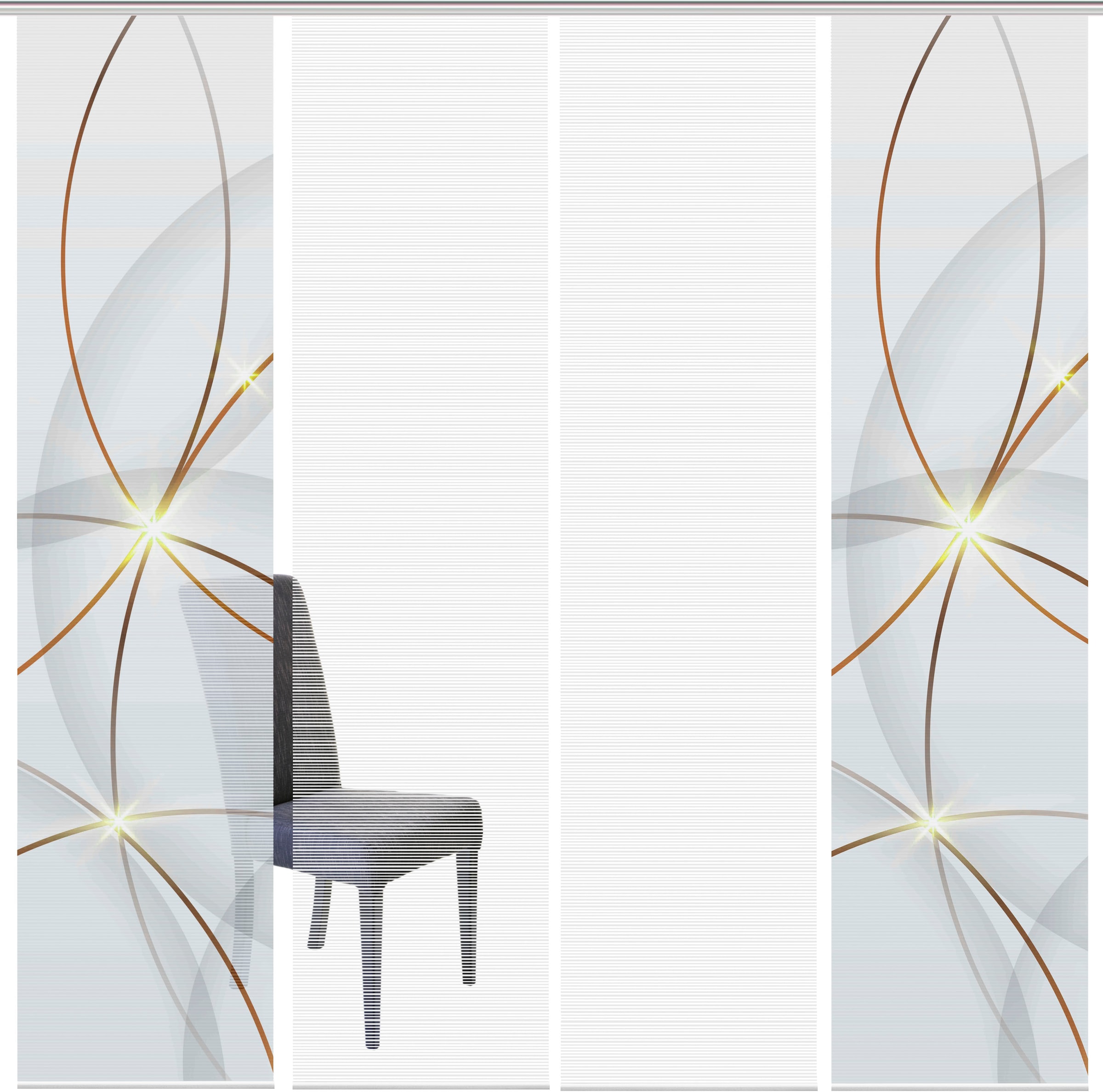 Vision S Schiebegardine »BLINKI« Paneelwagen 1 Stk. tlg. DIGITALDRUCK