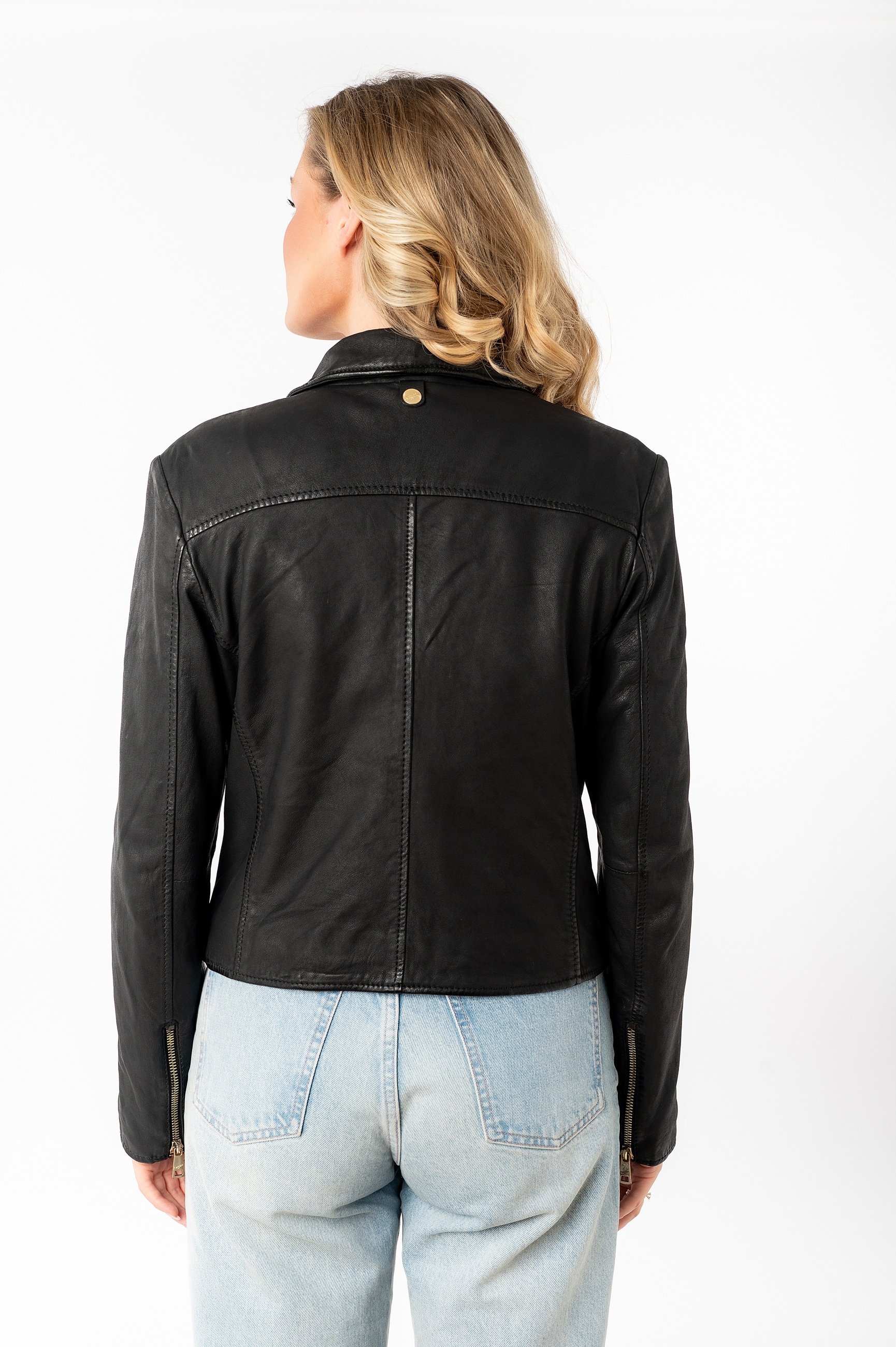 Mauritius Lederjacke »MWInessa«, mit Reverskragen