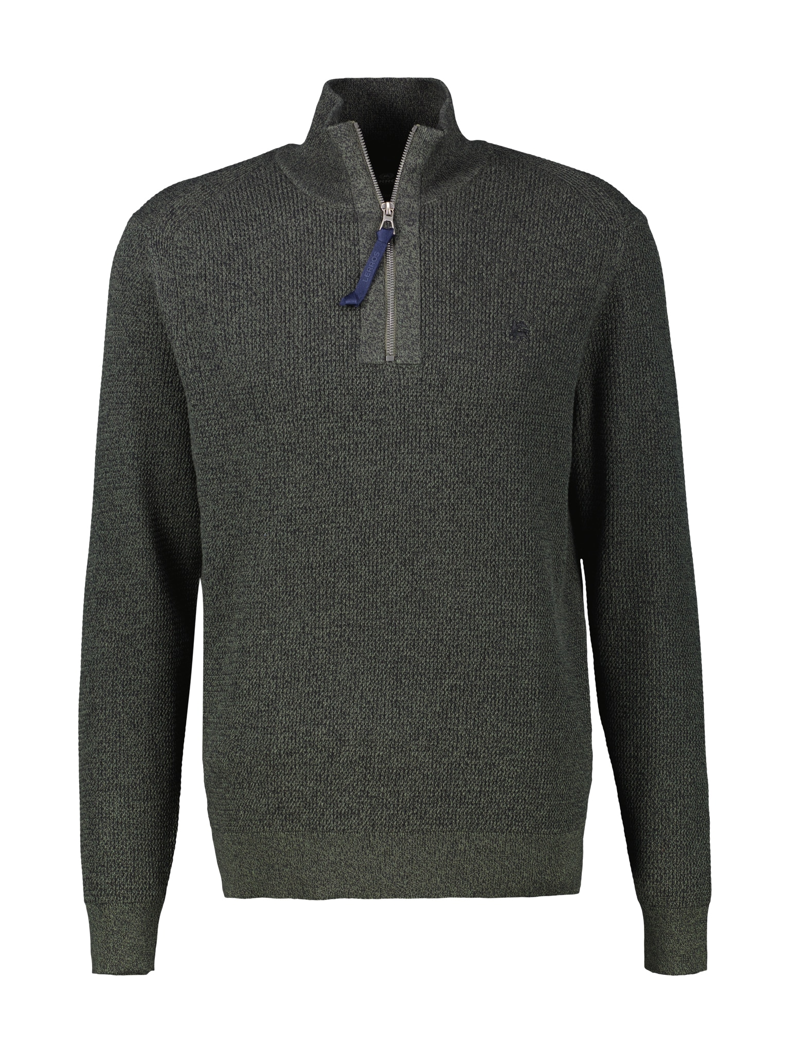 LERROS Pull en tricot mit Troyer-Reissverschluss, Stehkragen