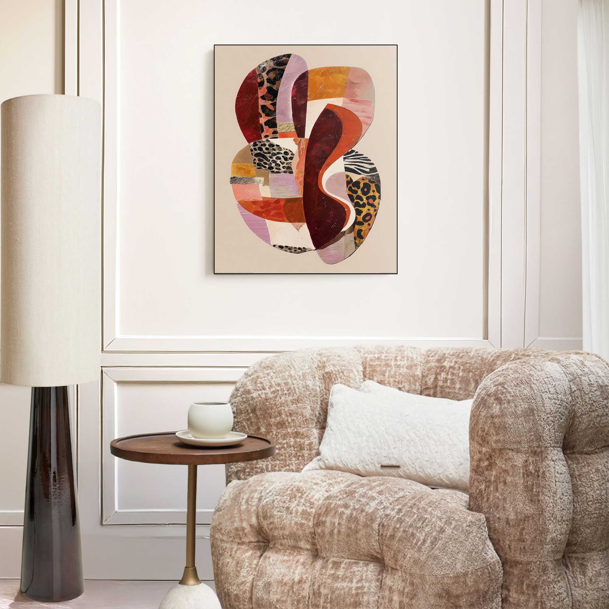 Image of Reinders Wandbild "Lebender Kontrast" 1 Stk. tlg. Wohnzimmer - Braun - MDF - Abstrakt - 50x40 cm