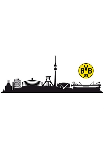 Wandtattoo »Fussball BVB Skyline mit Logo«, (1 St.)