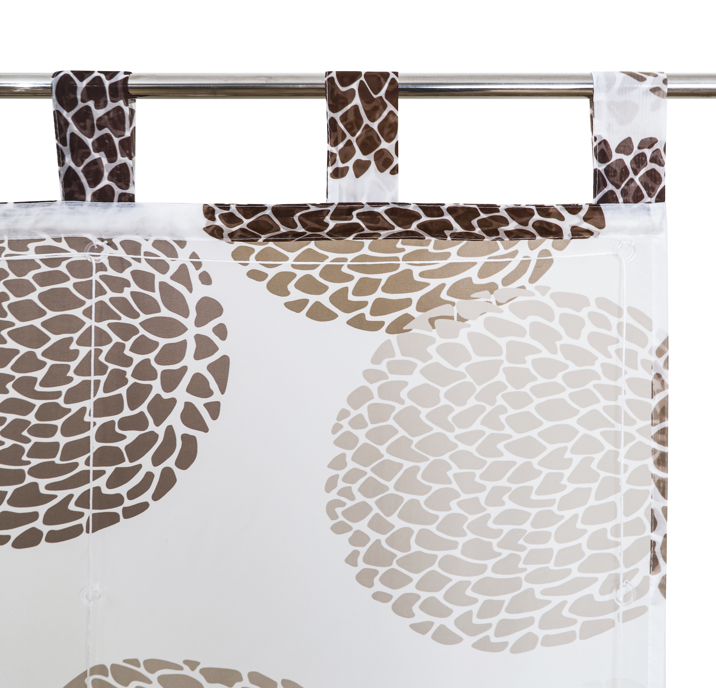 GOODproduct Paroi japonaise »Belem« mit Boucles Transparent, voile, polyester
