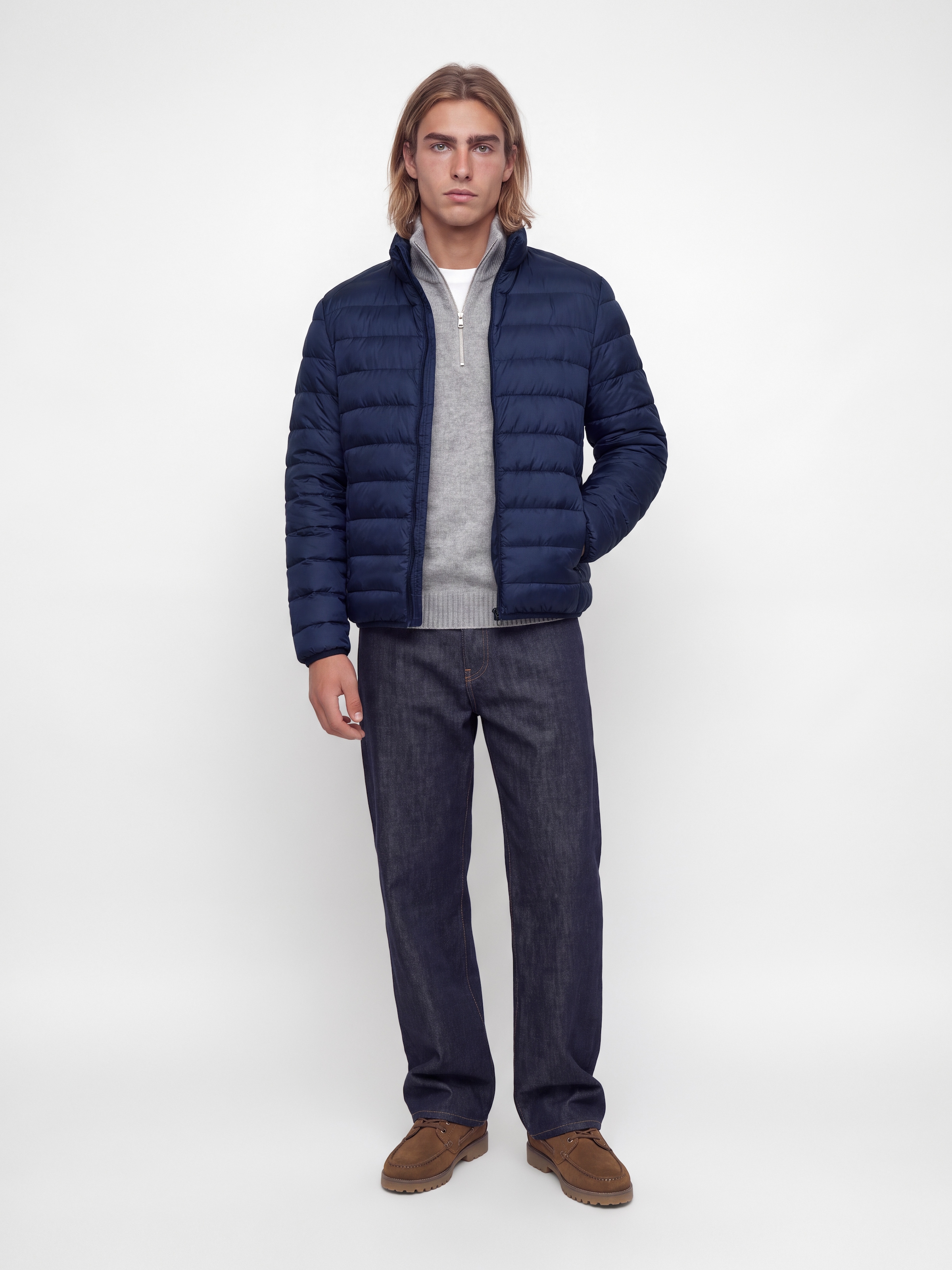 Jack & Jones Steppjacke »JJEBERG LIGHT DOWN COLLAR PUFFER NOOS« Kunstfaser, regular fit