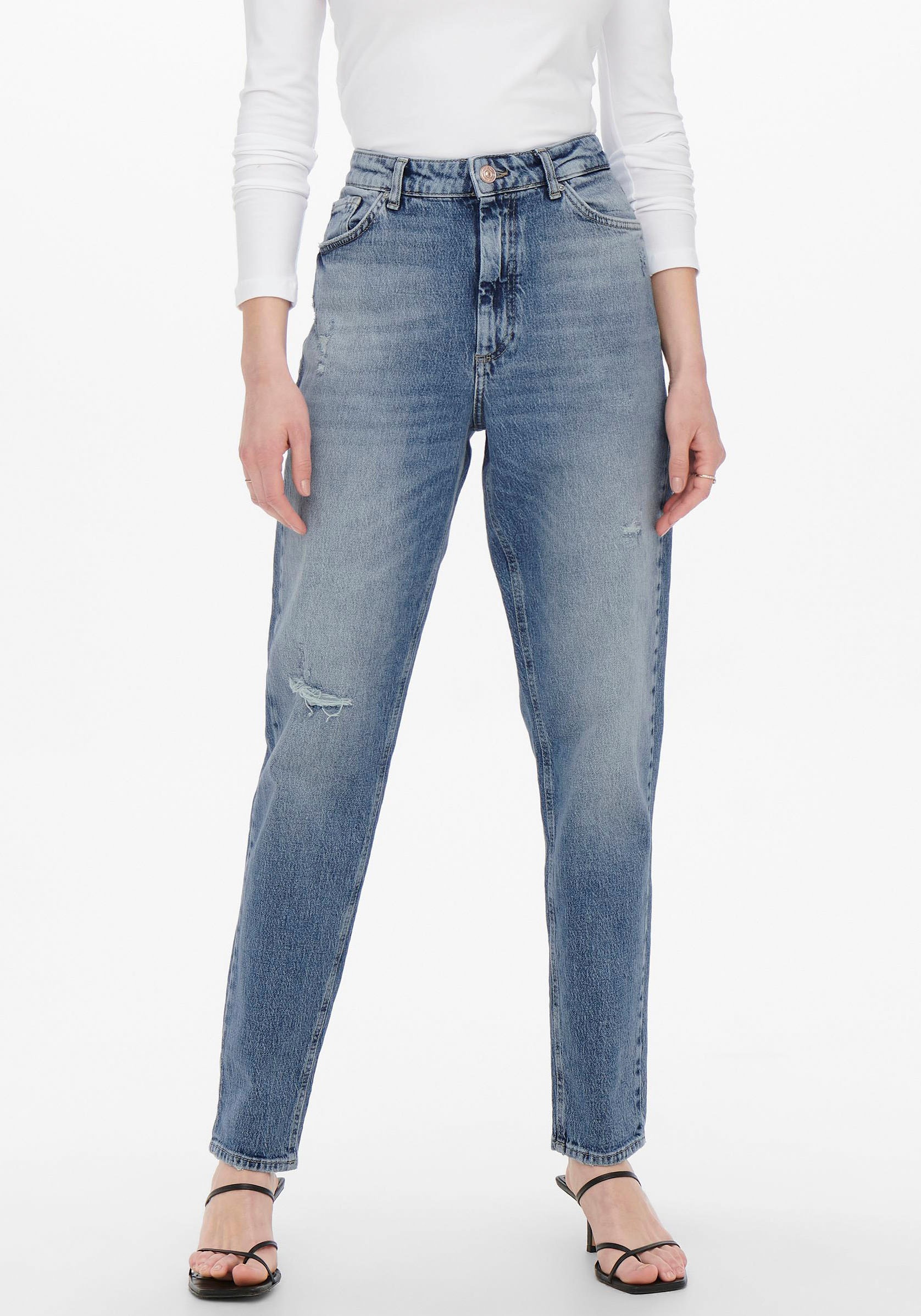 Image of Only Mom-Jeans »ONLVENEDA HW MOM RIP« bei Ackermann Versand Schweiz