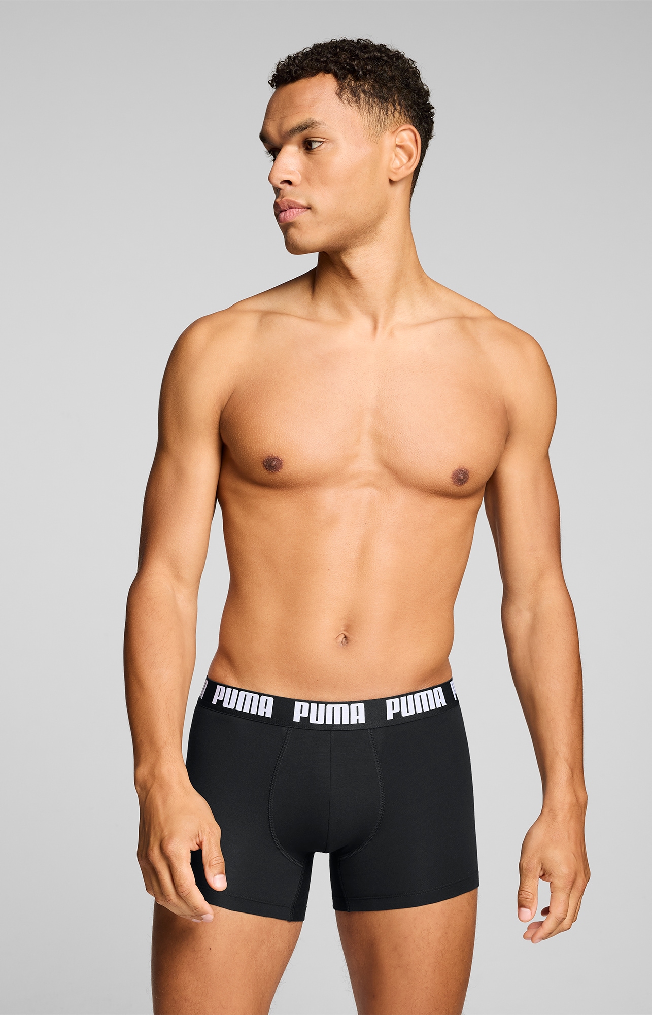 PUMA Boxershorts »PUMA MEN EVERYDAY BASIC BOXERS 2P« Packung, 2er Pack,  mit Puma Webbund