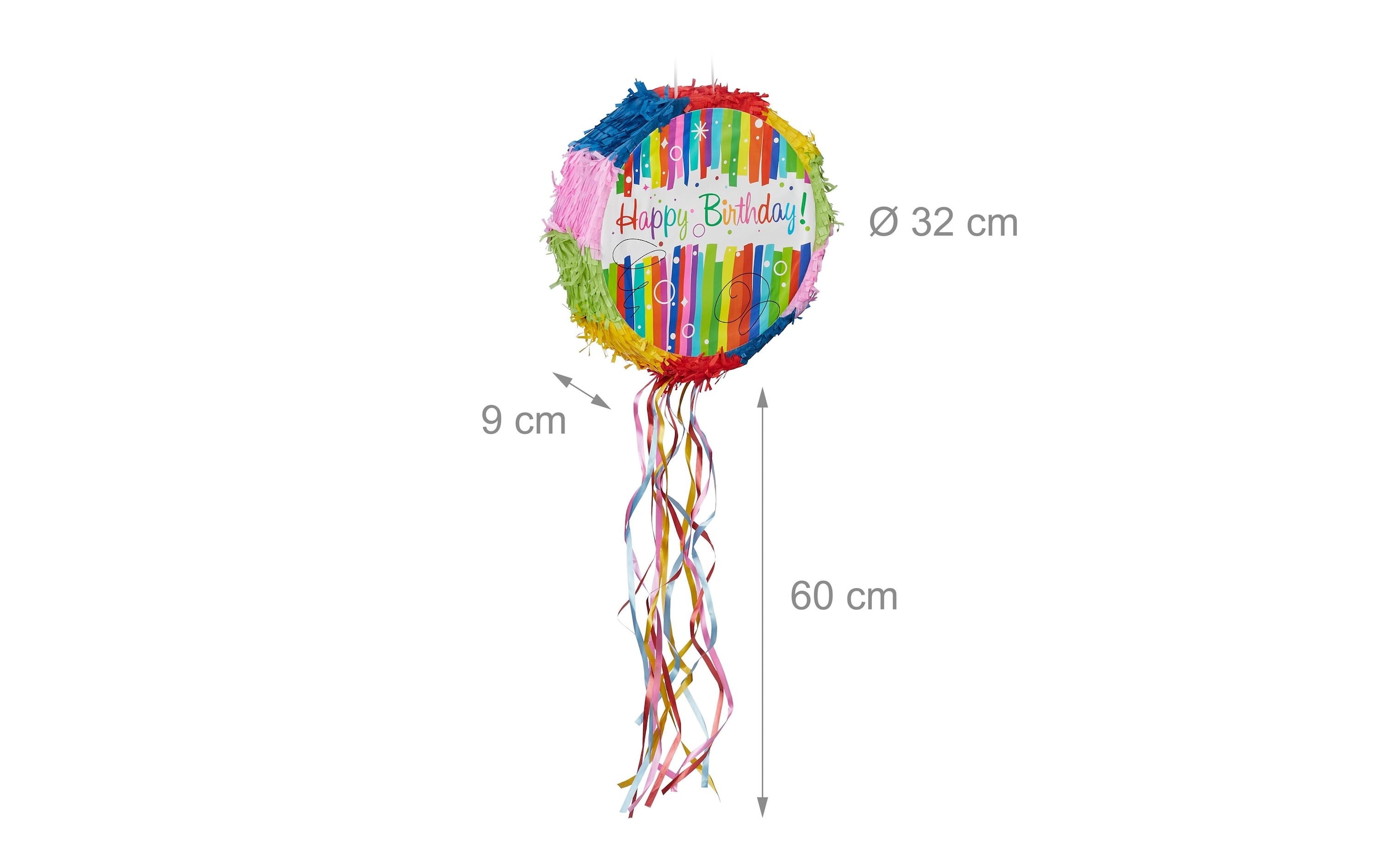 relaxdays Pinata »Geburtstag«