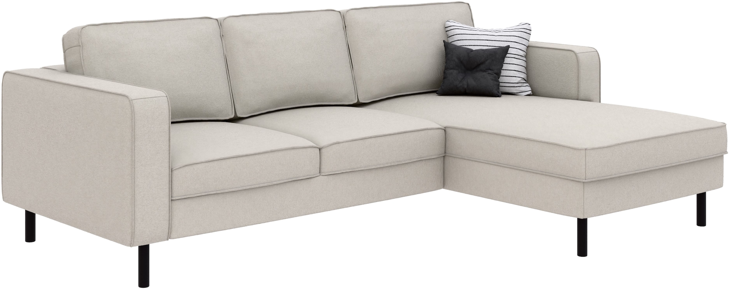TRENDMANUFAKTUR Ecksofa »Watkins Couch wahlweise mit Schlaffunktion und Bettkasten,auch in Cord« Recamiere beidseitig montierbar, Sofa in L-Form, Breite 232 cm
