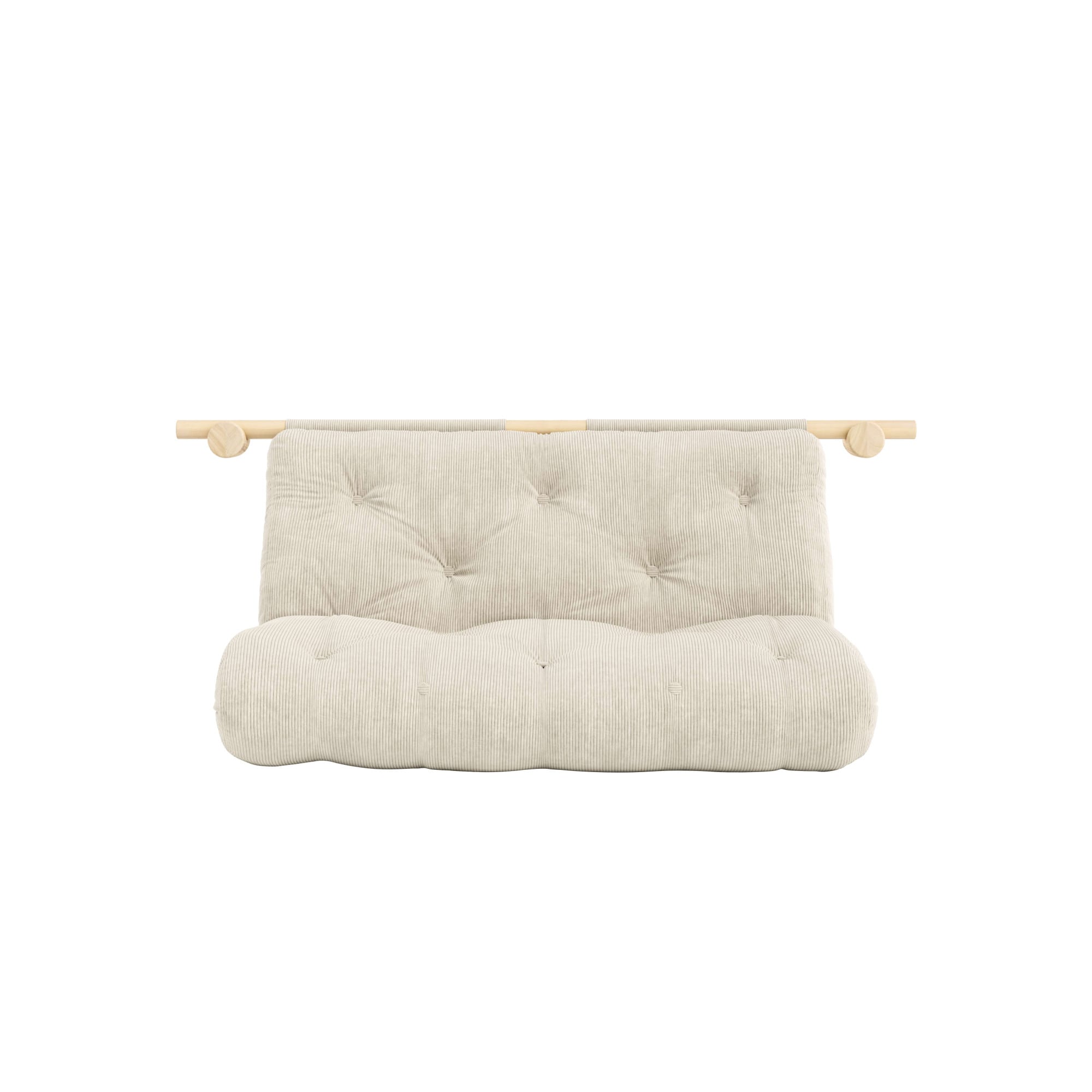 Karup Design Schlafsofa »Hooked Schlafsessel, Sitz- und Schlafplatz, Wandmontiert, platzsparend«, Futonmatratze inkl. Halterungsset aus FSC®-zertifiziertem Massivholz