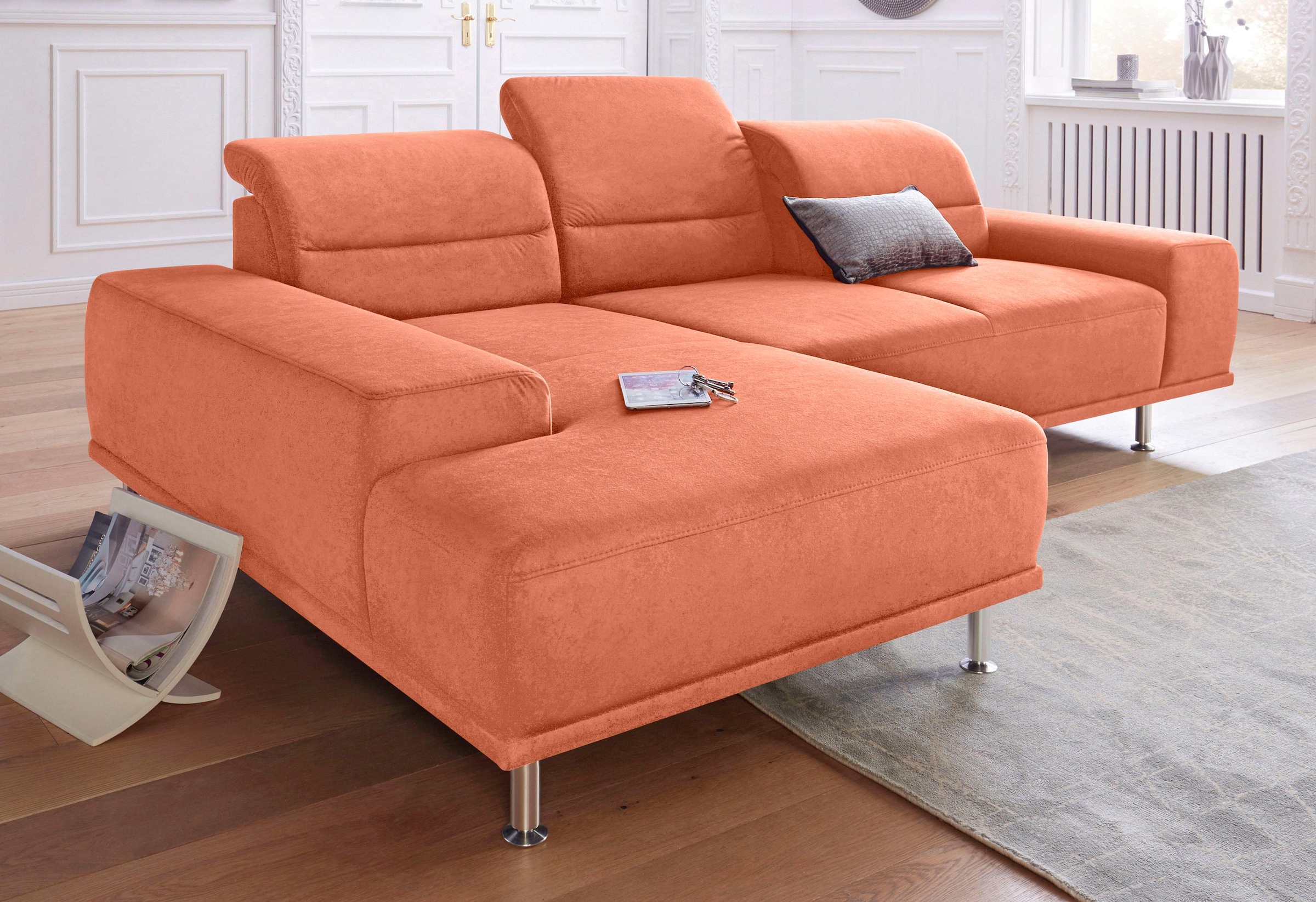 Image of sit&more Ecksofa "Mariola L-Form" mit Recamiere und Federkern, inklusive Sitztiefenverstellung