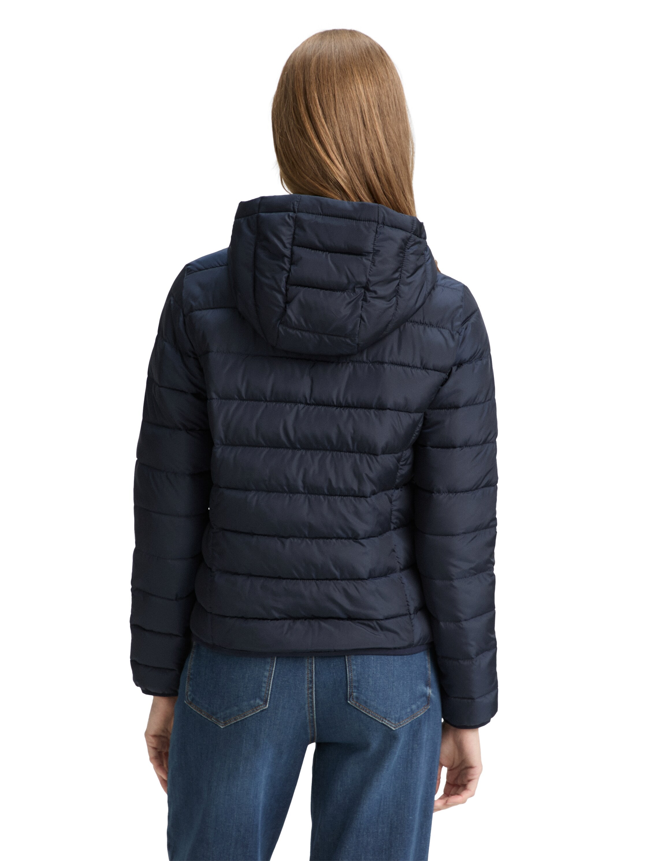 TOM TAILOR Denim Steppjacke, mit Kapuze, mit Kapuze