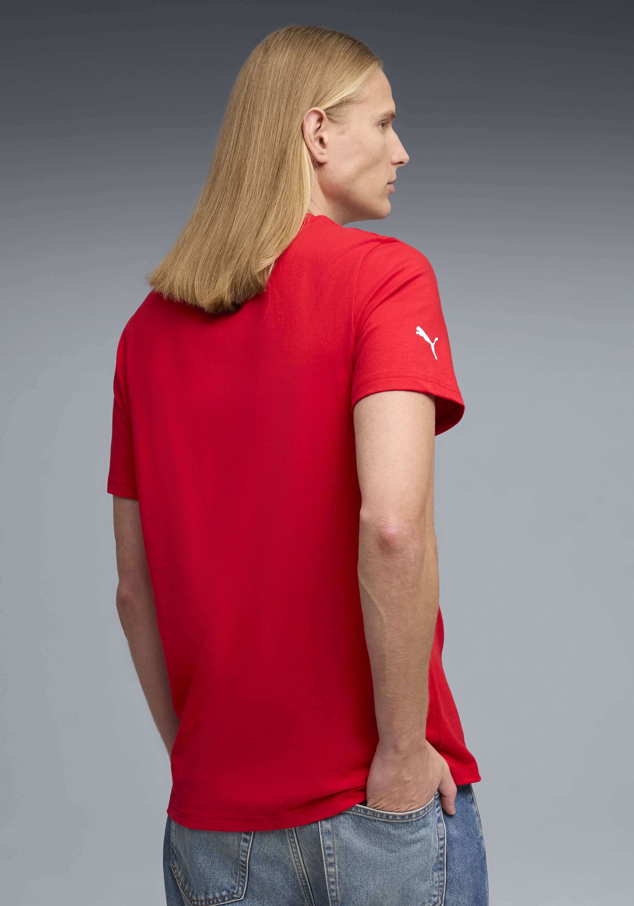 PUMA T-shirt »FERRARI COLORED SHIELD TEE« Regular Fit, Kurzarm, für Motorsport-Fans, Rundhalsausschnitt