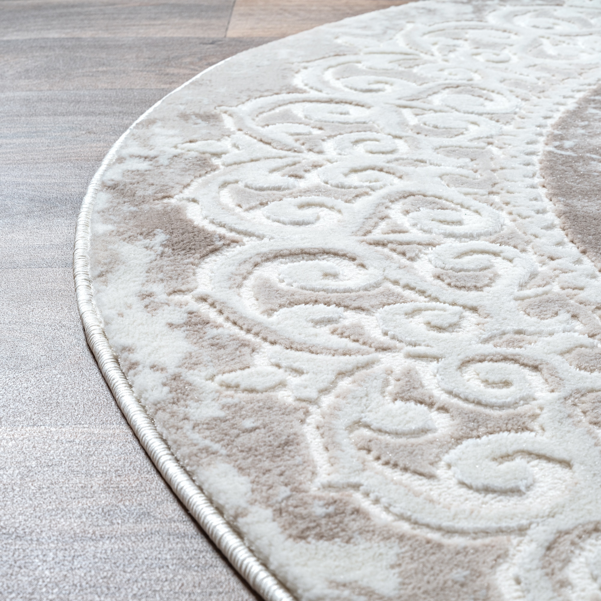 Sanat Teppich »Harmony 3205 , auch als Läufer« rund 12 mm Höhe Wohnzimmer, Kurzflor, modern,  Orient Optik, Schlafzimmer