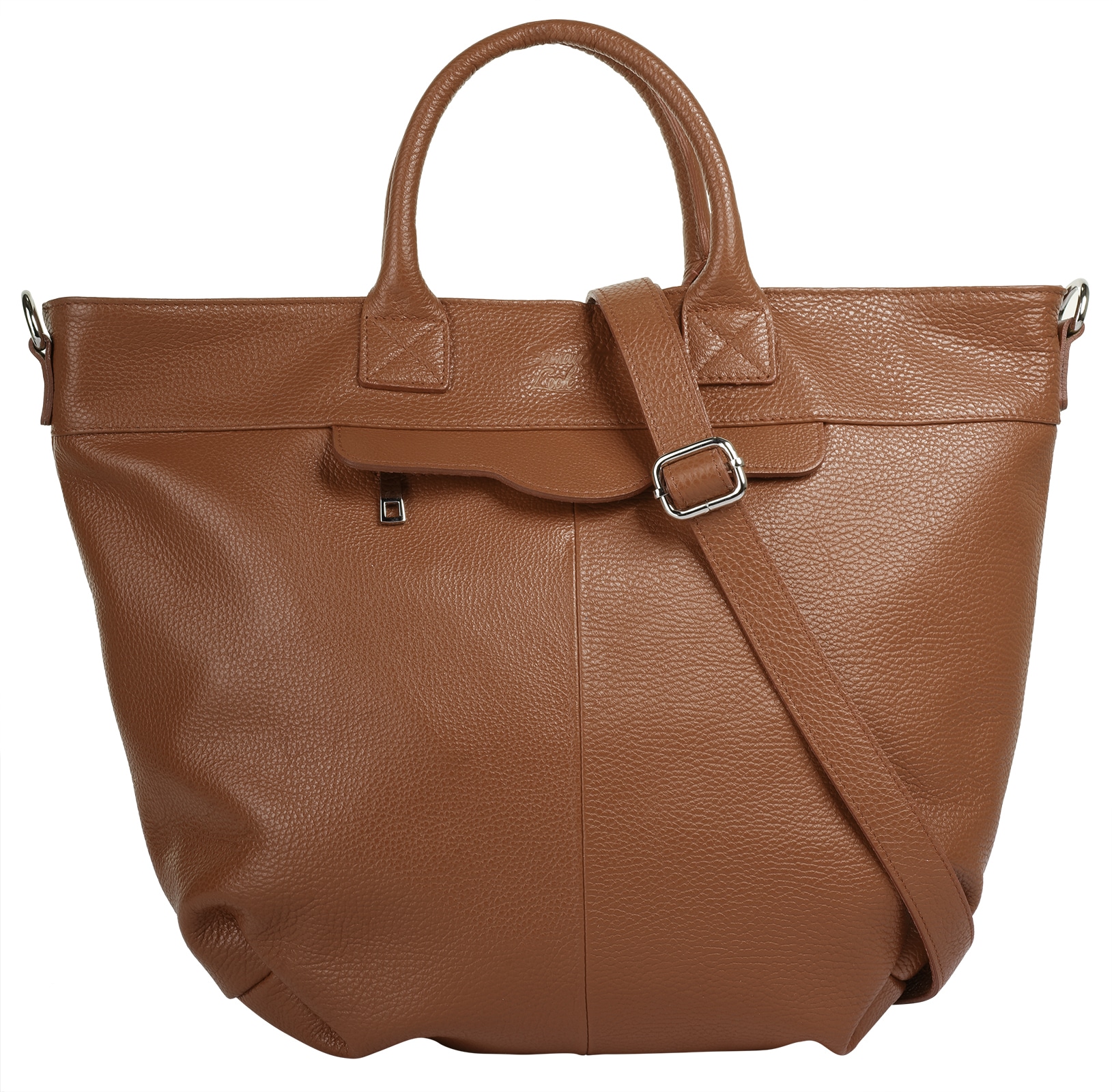 Henkeltasche, echt Leder, Made in Italy