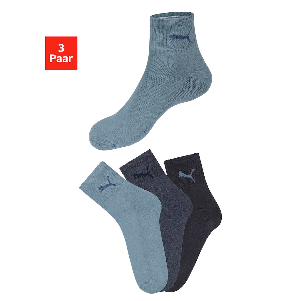 PUMA Sportsocken »short crew«, (3 Paar)