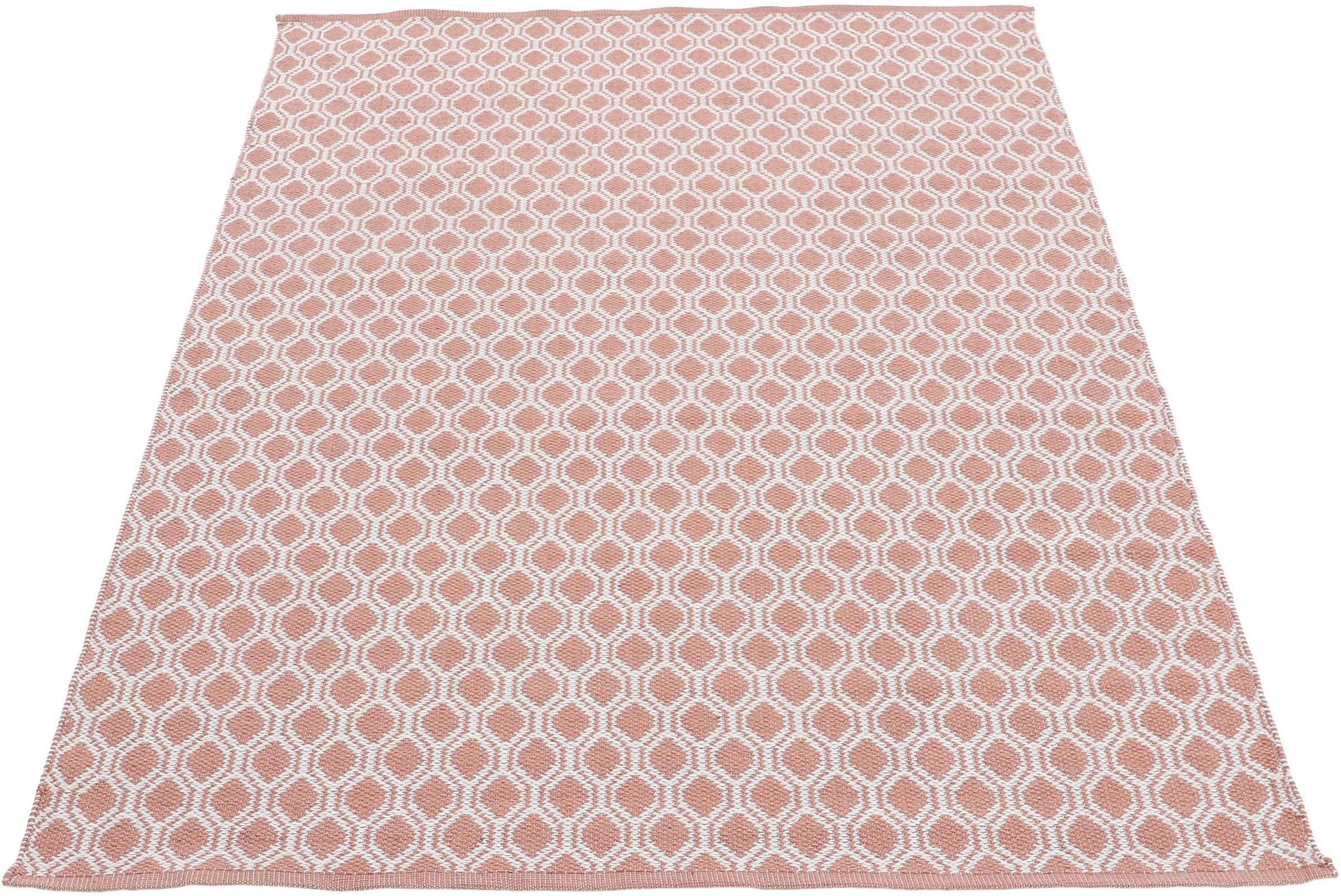 carpetfine Teppich »Frida 204«, 7 mm Höhe, Wendeteppich, 100% recyceltem Material (PET), Flachgewebe, Sisal Optik, Pflegeleicht und Robust, In- und Outdoor geeignet, Wetterfest und UV-beständig für Balkon, Terrasse, Garten, Wohn- und Schlafzimmer