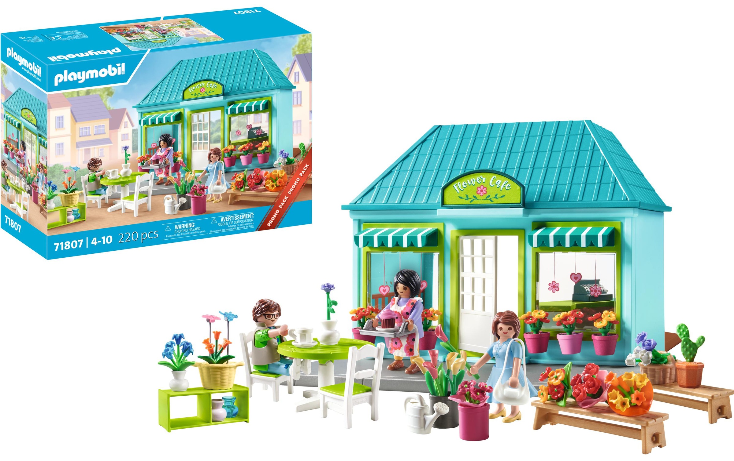 Playmobil® Spielbausteine »My Life Blumenladen 71807«, (220 St.)