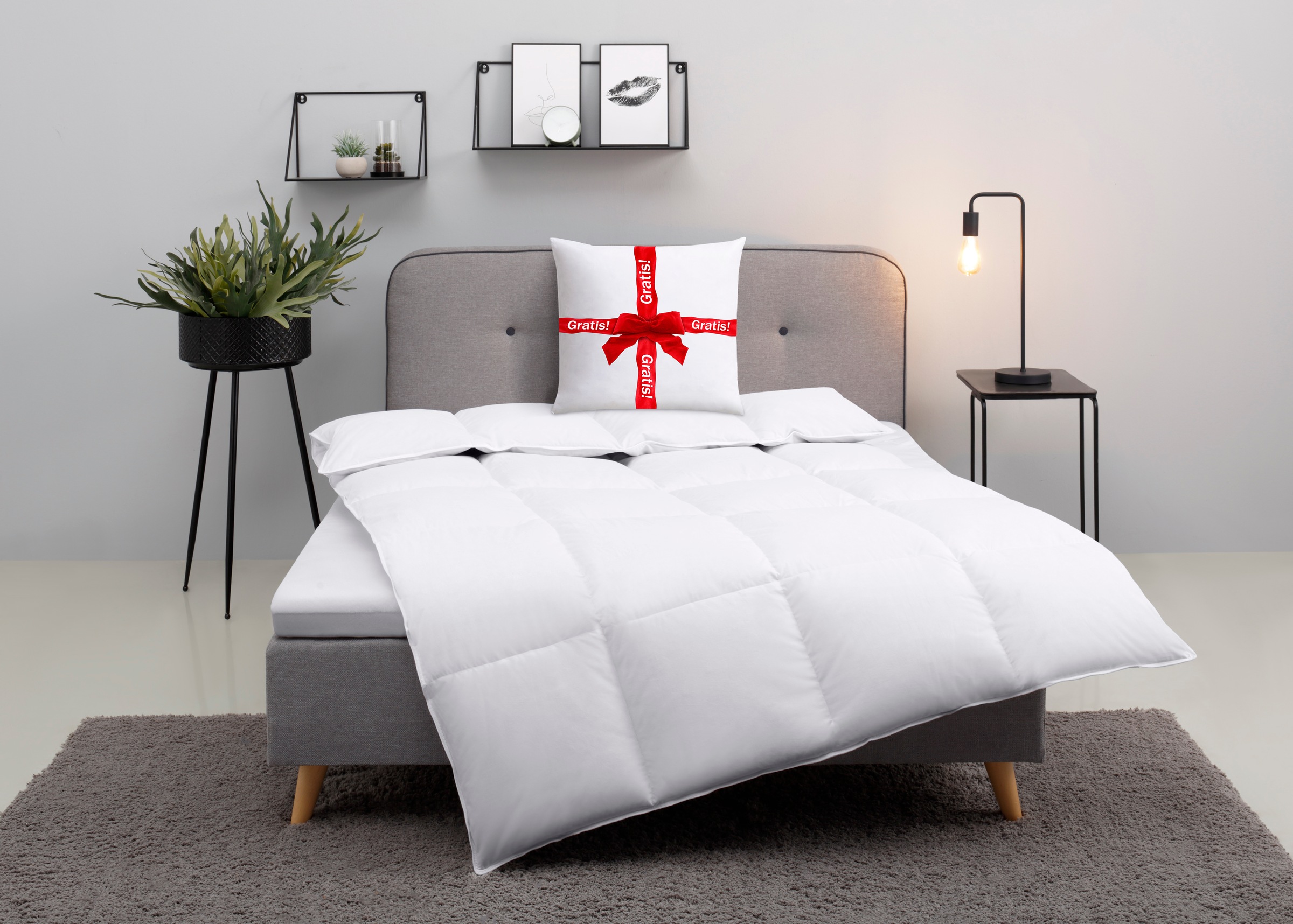 Image of GOODproduct "Cavanelle, Bettdecke in 135x200 cm & 155x220 cm" extrawarm Füllung 80% Daunen & 20% Federn 1 Stk. tlg. Bettdecken, Sommer, Winter, Decke, Made in Germany, Downpass