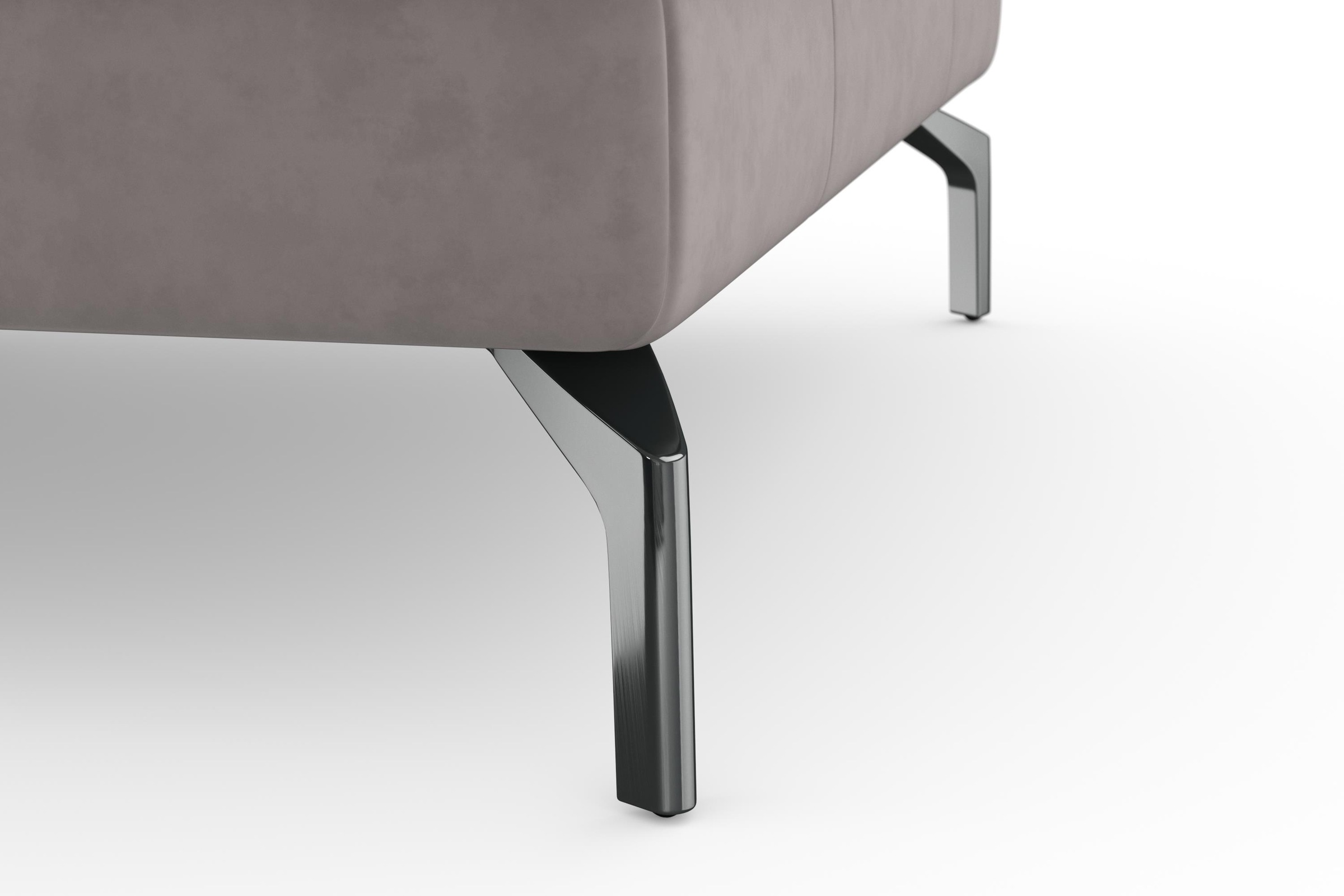 sit&more Ecksofa »Bendigo L-Form«, inklusive Sitztiefenverstellung, Bodenfreiheit 15 cm, 2 Fussfarben