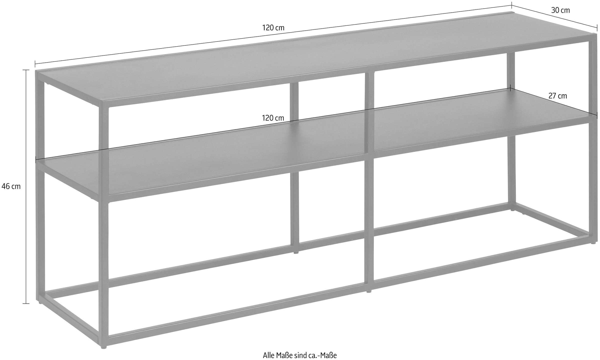 ACTONA GROUP Konsolentisch »Vilho«, aus schönem, schwarzen Metall, Breite  120 cm günstig kaufen