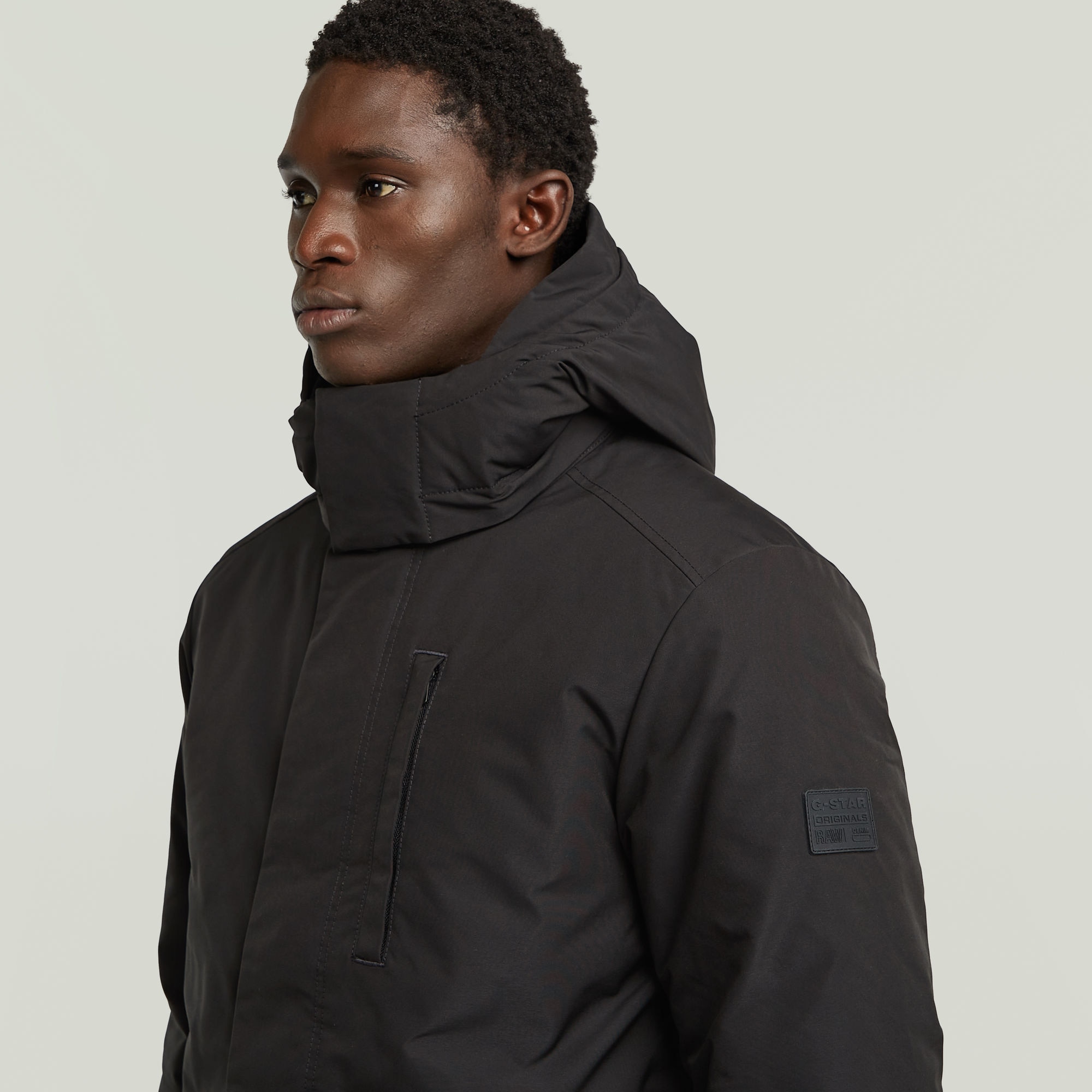 G-STAR Outdoorjacke »Clean Vodan Padded Hooded Jacket« mit Kapuze mit abnehmbarer Kapuze