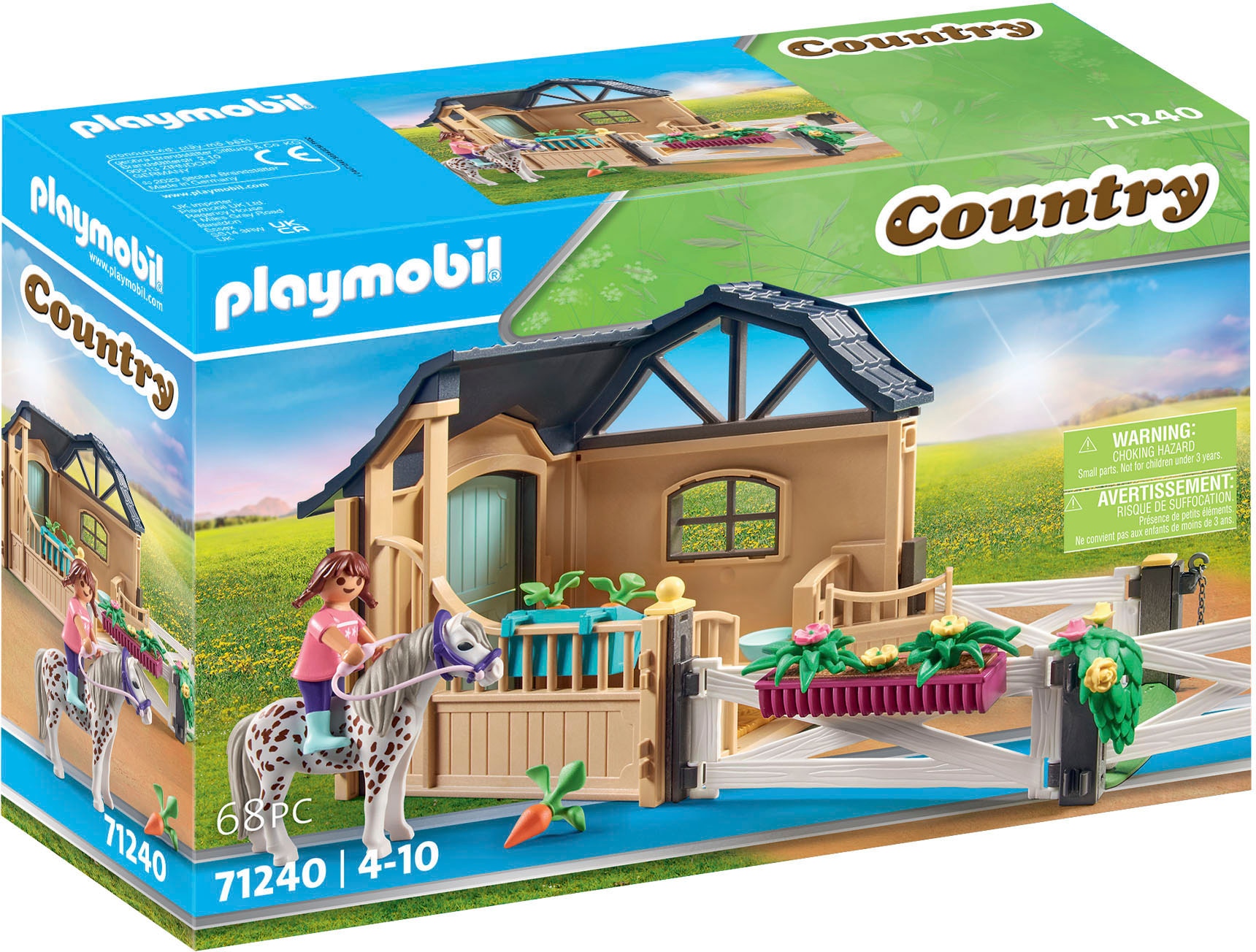 Playmobil® Konstruktions-Spielset »Reitstallerweiterung (71240), Country«, (68 St.), Made in Germany