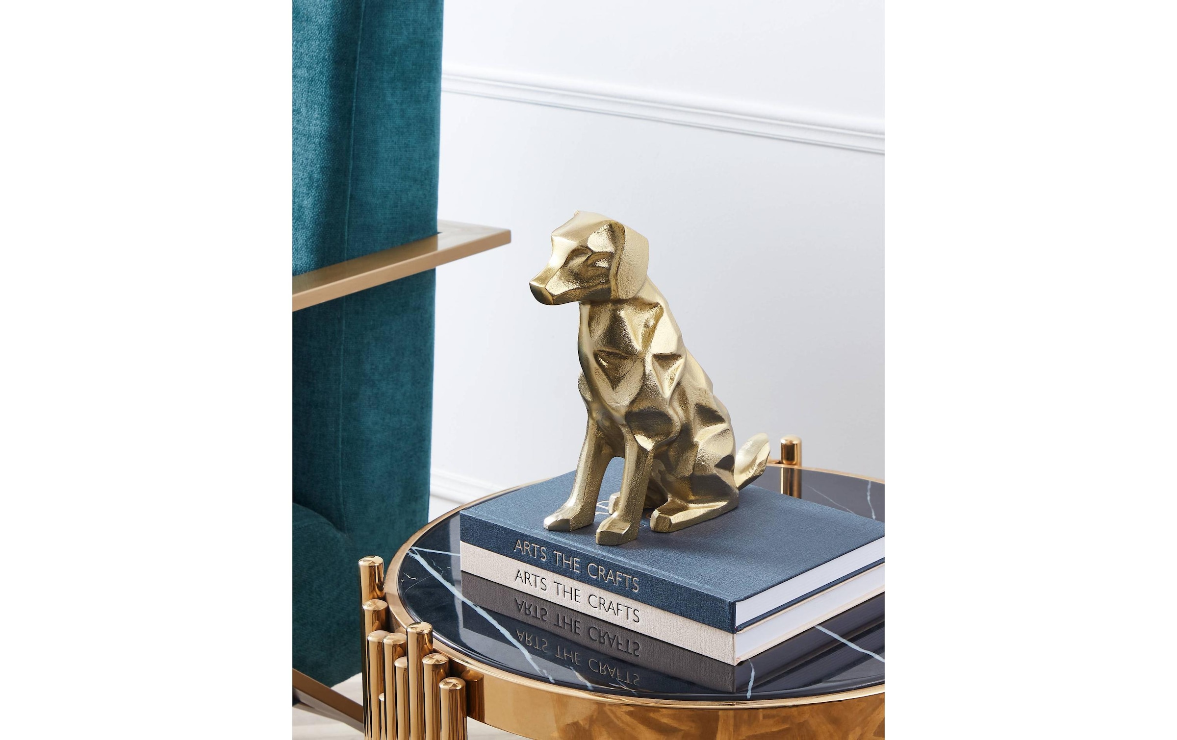 EGLO Dekofigur »Dekofigur Hund Nolalu 45436 cm, Goldfarben«