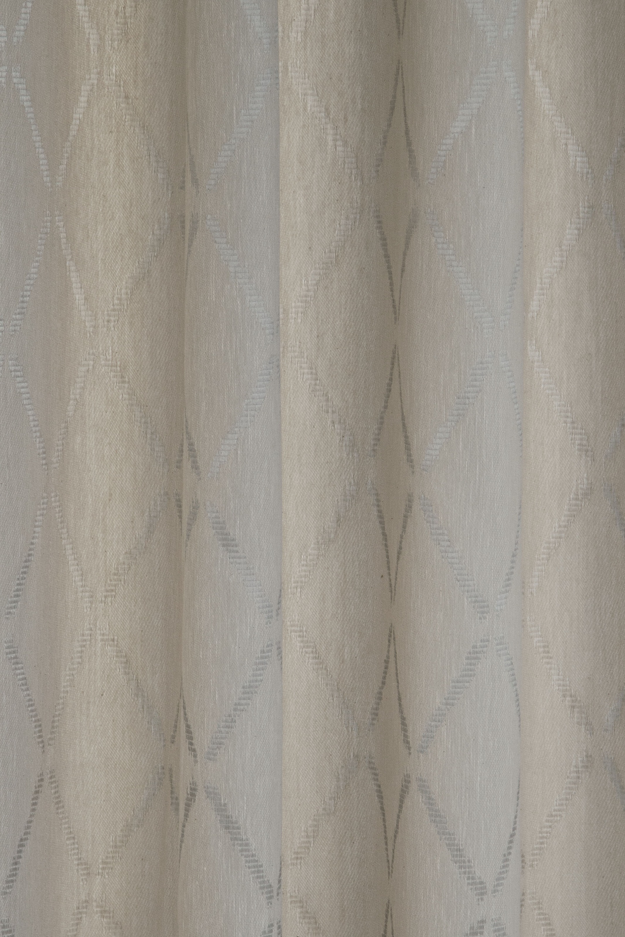 HOMING Gardine »Deron« Ösen 1 Stk. tlg. blickdicht, Rauten, edles Muster, Wohnzimmer, Schlafzimmer