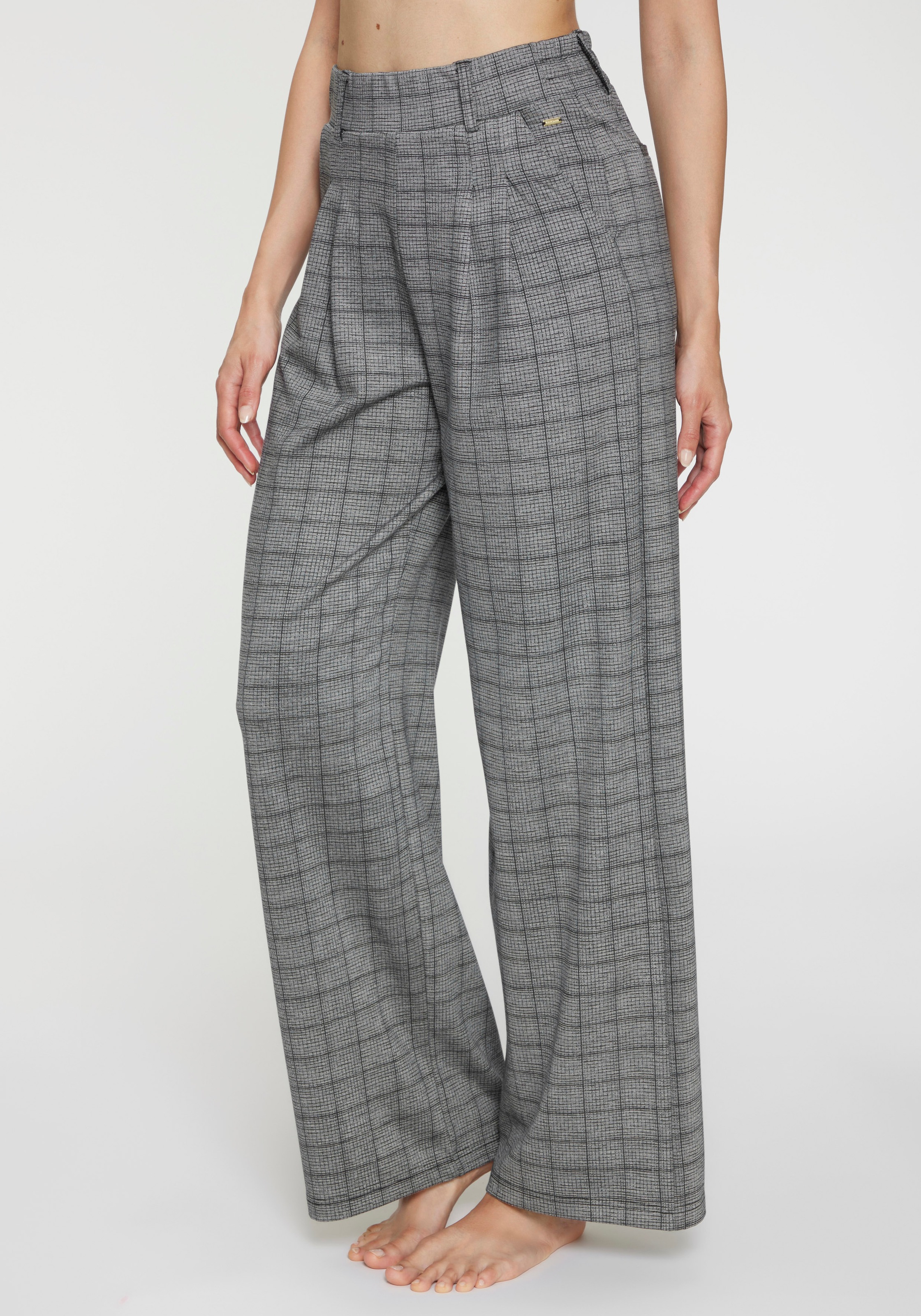 LASCANA Schlupfhose »extra Weit mit Bundfalten«