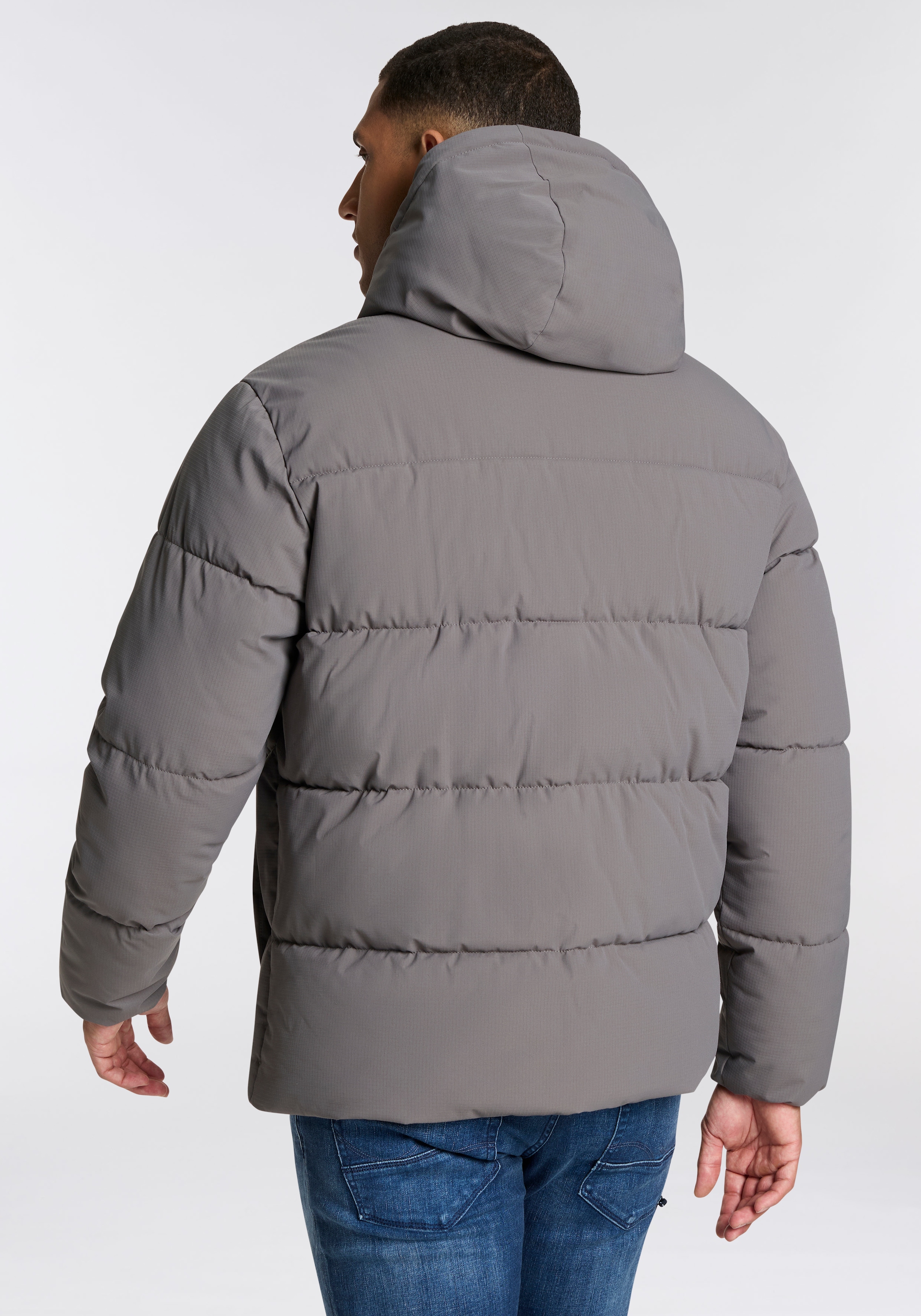 Jack & Jones Steppjacke »JJGUARD – Steppjacke mit Wattierung und Reissverschluss«, mit Kapuze, modisch, regular fit, Web