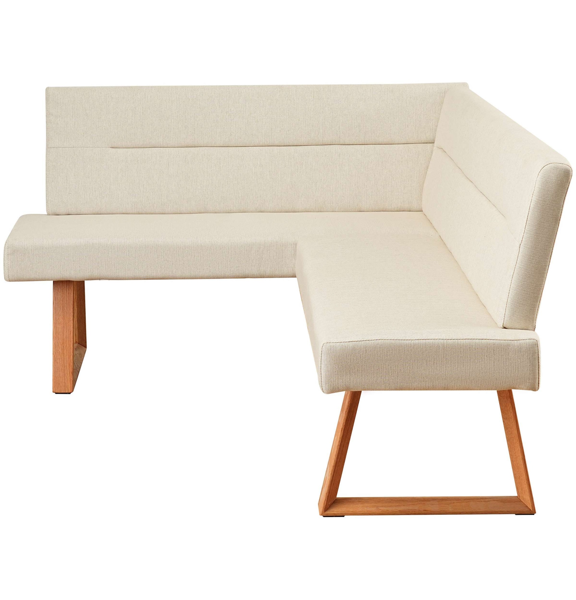 GOODproduct Eckbank »Emilia« Beine aus massiver Eiche, pflegeleichtem Webstoff Bezug, Breite 190 cm