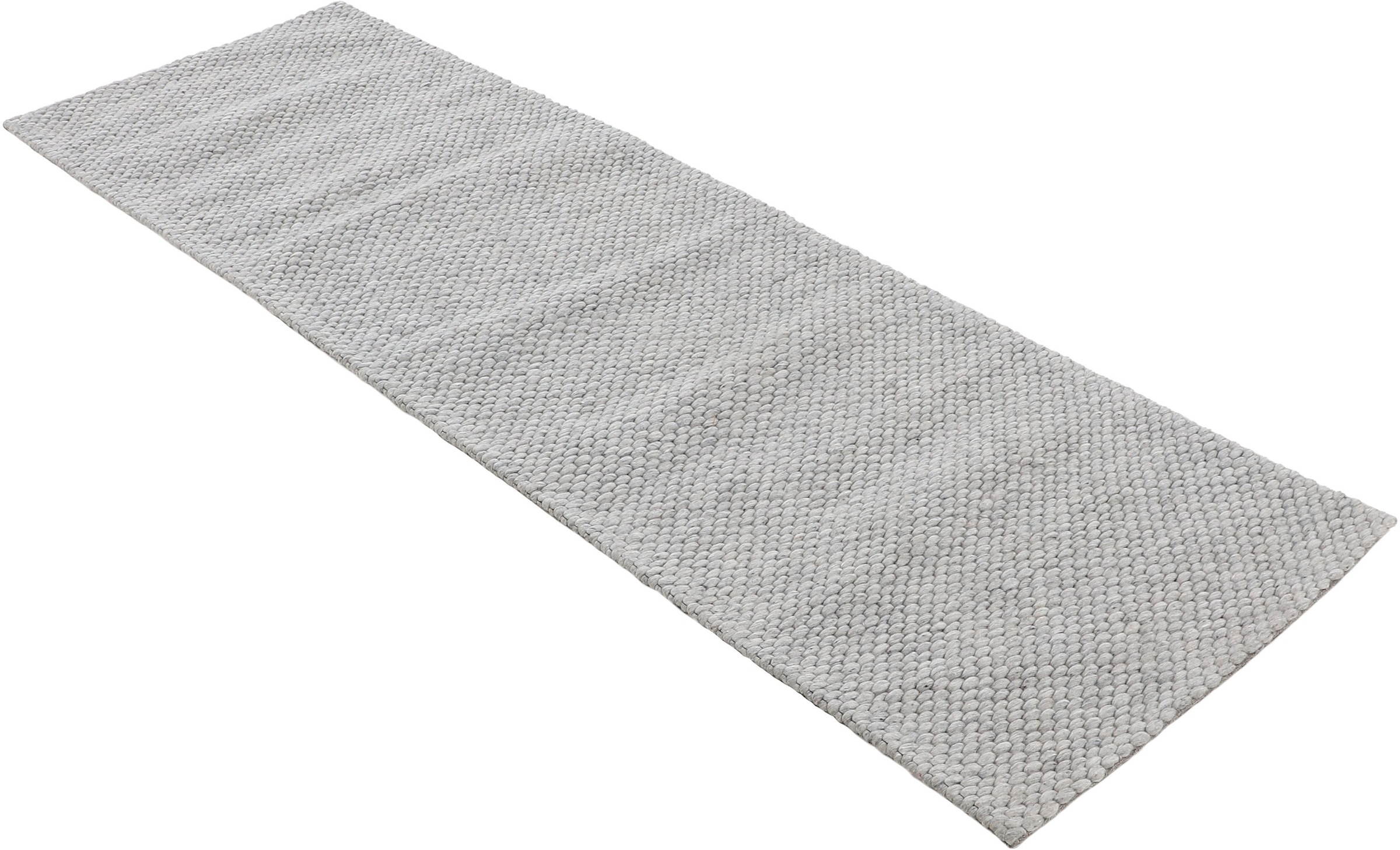 carpetfine Läufer »Sina«, rechteckig, 14 mm Höhe, Handweb Teppich, reine Wolle, meliert, handgewebt, weich & kuschelig