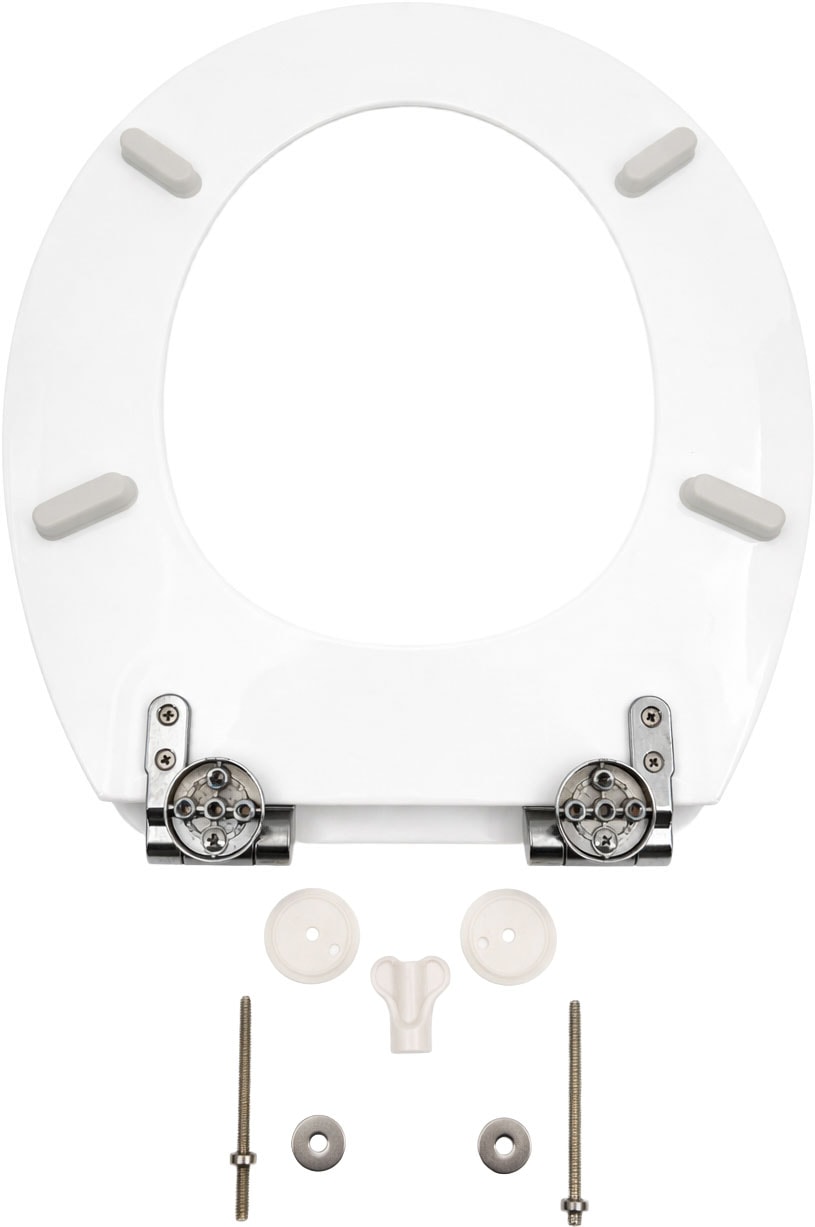 welltime Siège de WC »Uni« Holzkern, mit Absenkautomatik, kratzfest