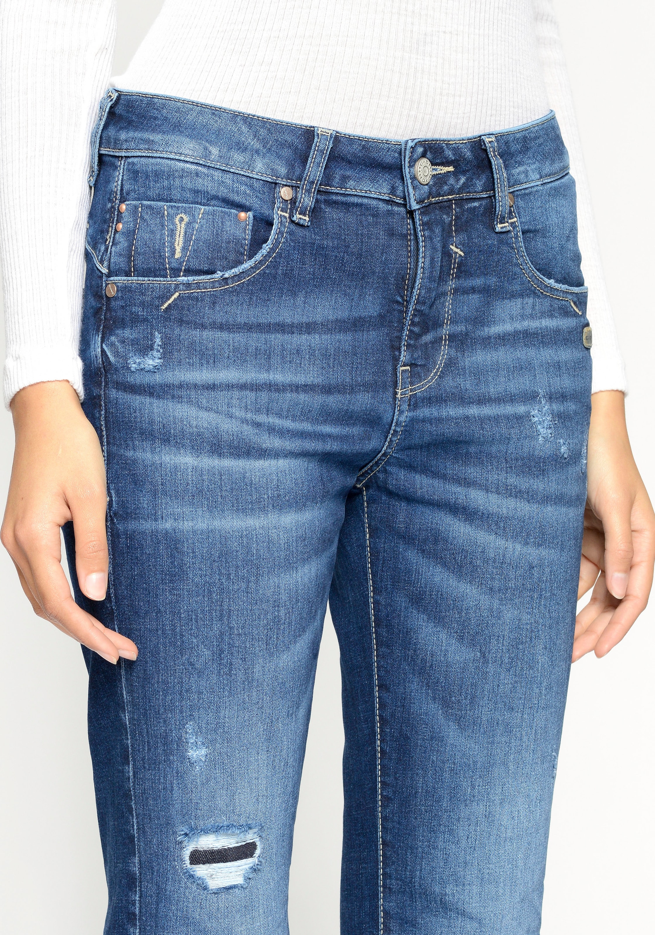 versandkostenfrei Straight-Jeans GANG bestellen »94RUBINA« ♕