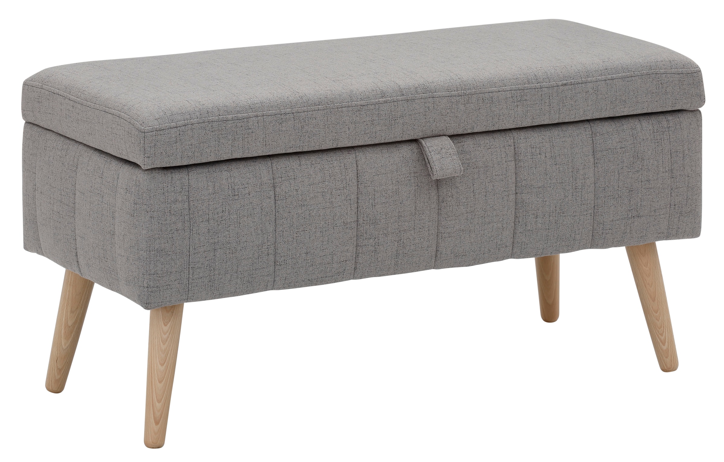 GOODproduct Banc coffre »AMIRA Sitzbank mit Stauraum, Masse B/T/H: 81/36/43 cm« mit Staufach, in 3 Bezugsqualitäten mit feiner Steppung