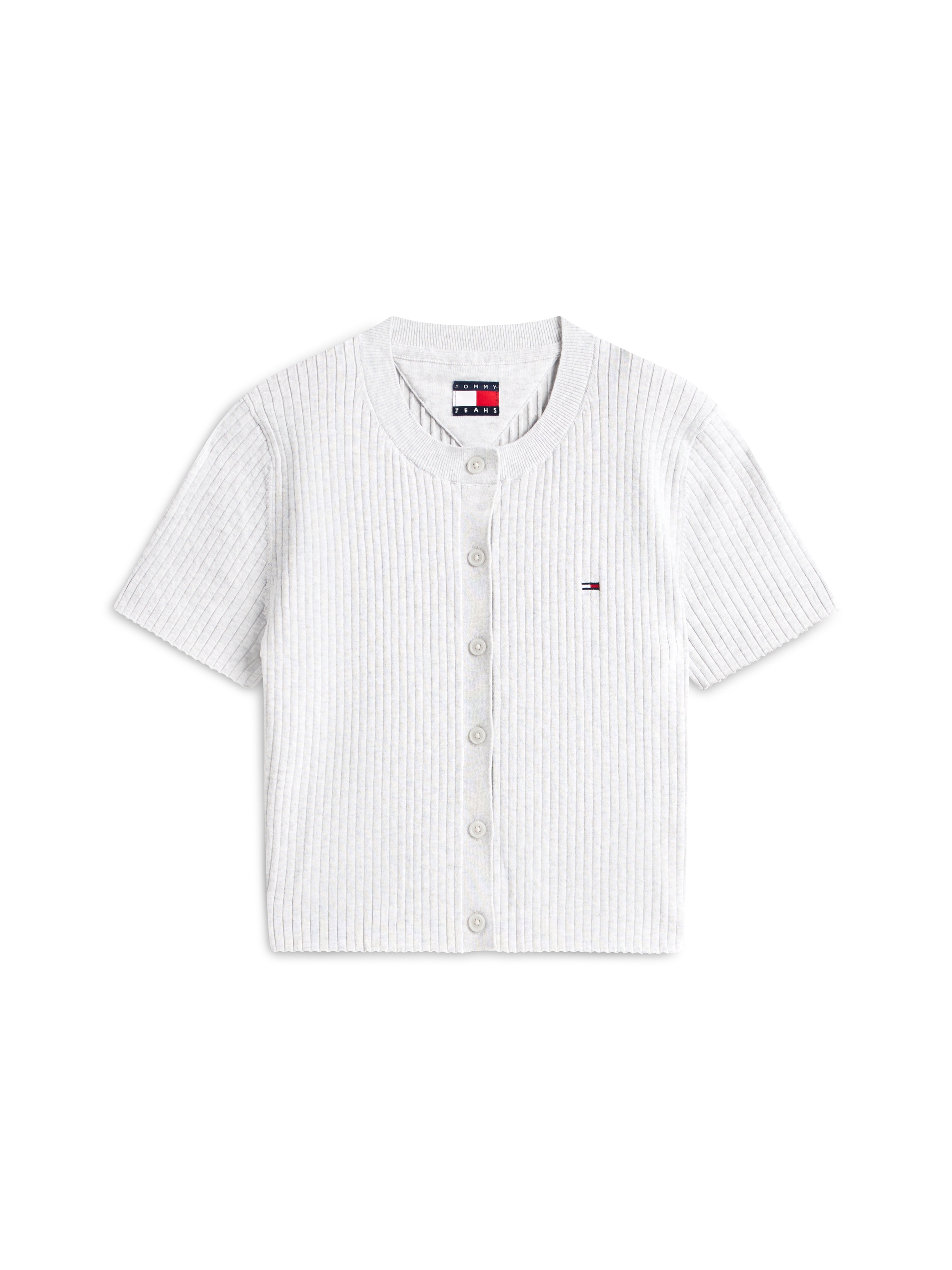 Tommy Jeans Veste en tricot »TJW ESSENTIAL SS RIB CARDIGAN« avec structure côtelée, coupe slim