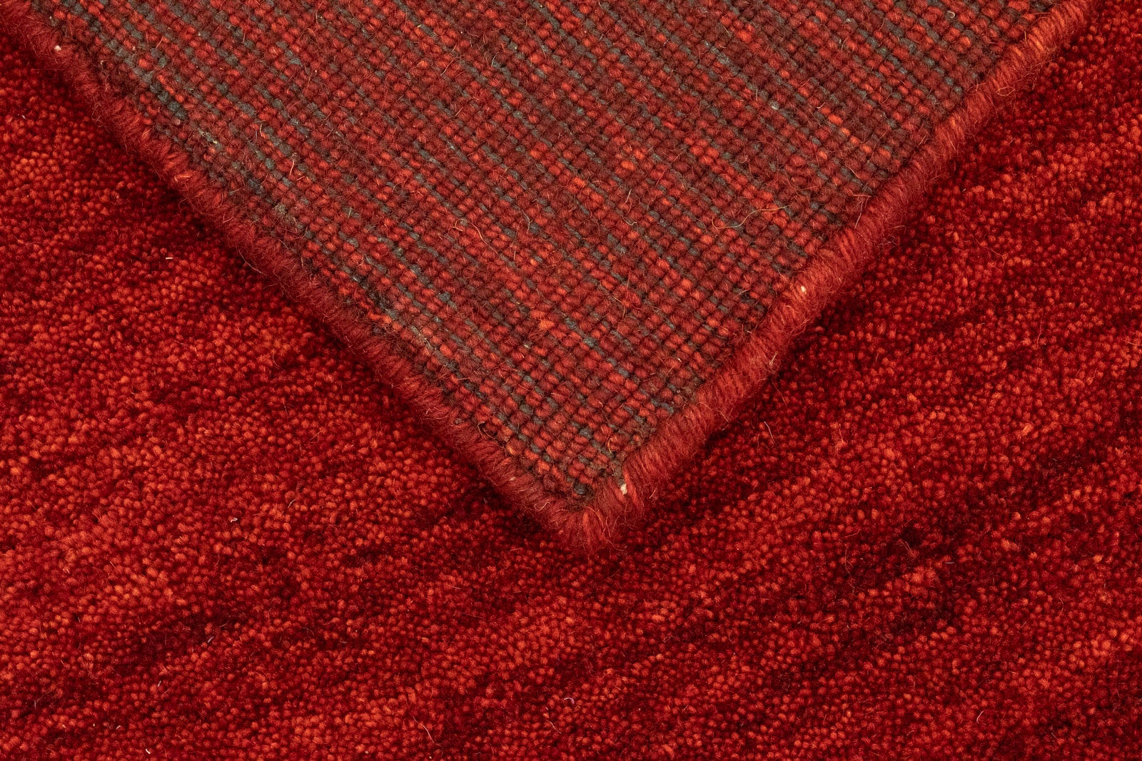 morgenland Wollteppich »Uni - Gabbeh Teppich - Softy«, rechteckig, 1,6 mm Höhe, Gabbeh Optik, Uni Farben, reine Wolle, sehr weicher Flor, Wohnzimmer