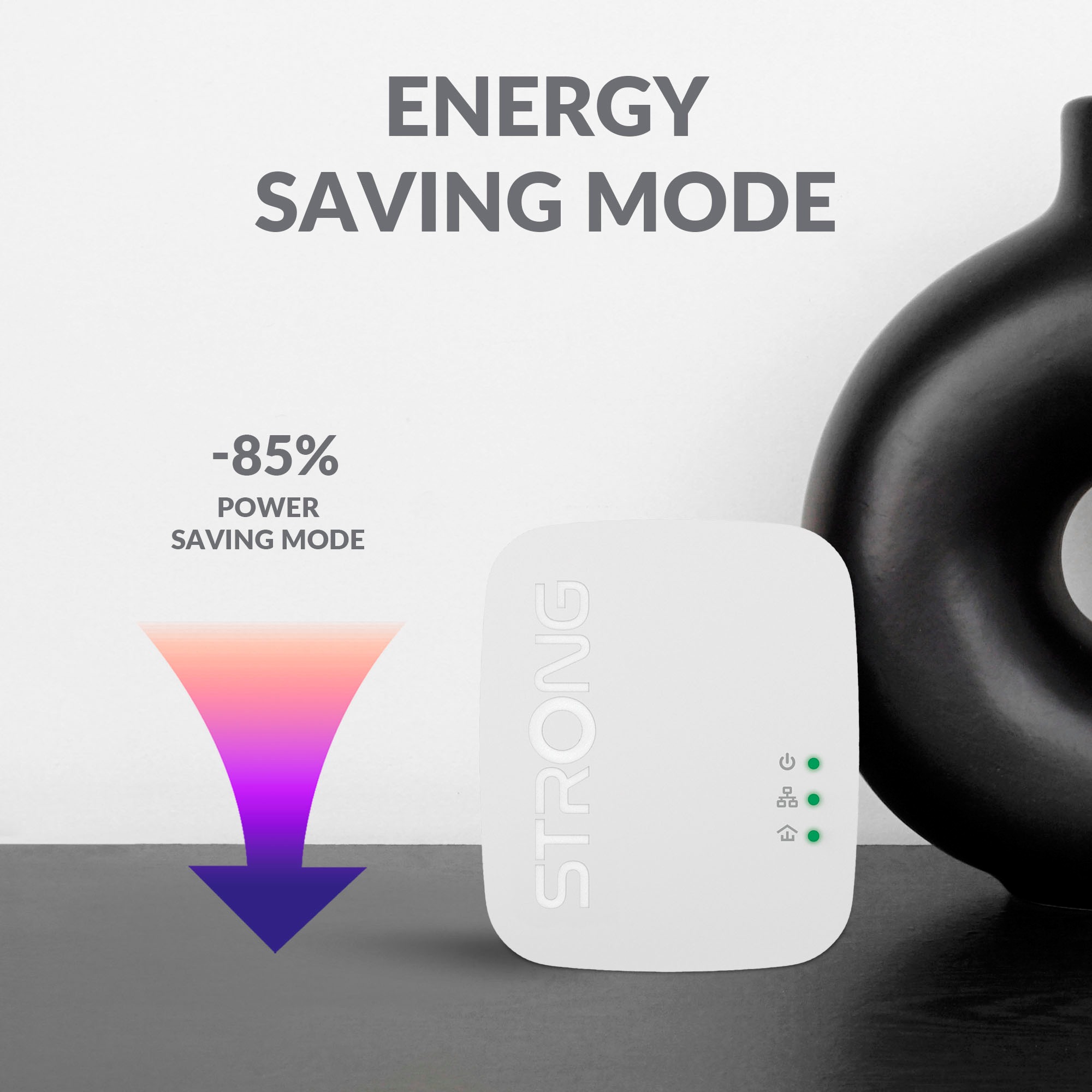 Strong Reichweitenverstärker »Powerline MINI 1000 Mbit/s Set (3 Einheiten)«, (3 St.)